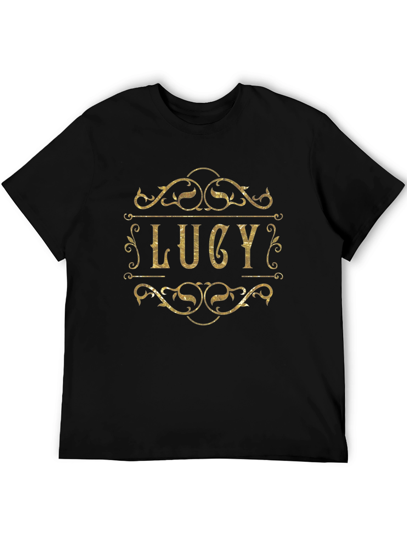 Personalized Lucy Gold Foil Look T-Shirt