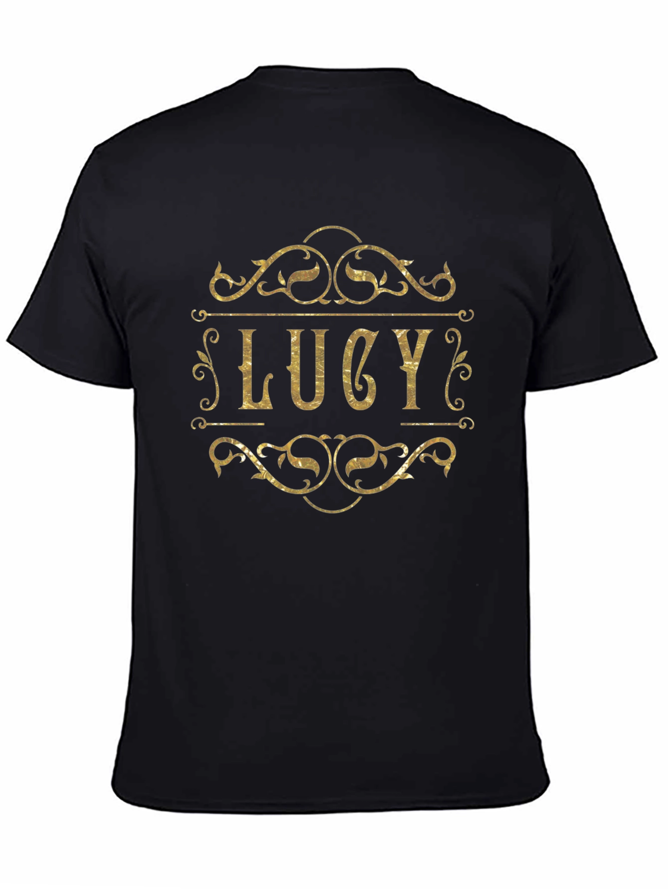 Personalized Lucy Gold Foil Look T-Shirt