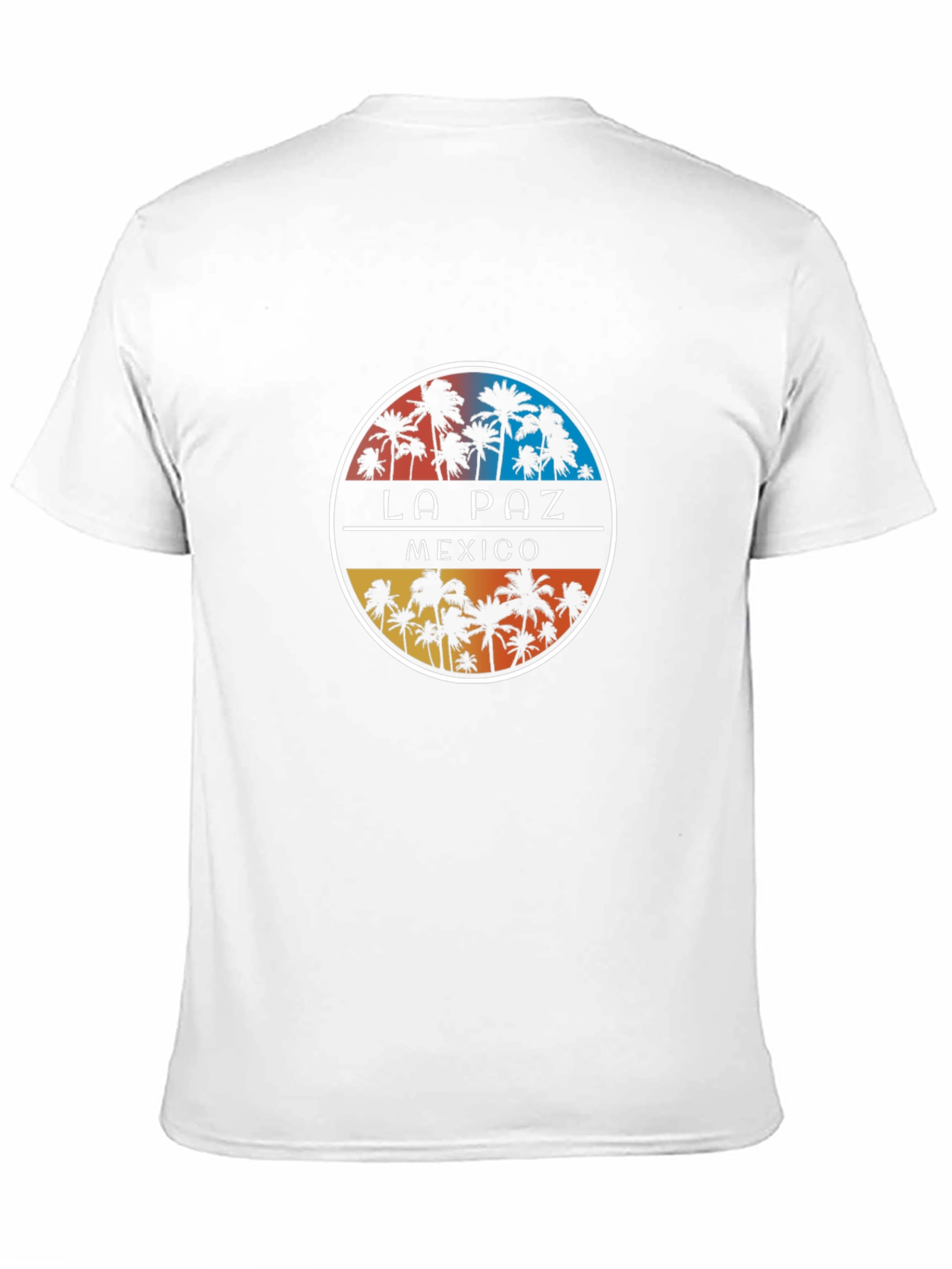 La Paz Mexico Palm Tree Graphic Black T-Shirt