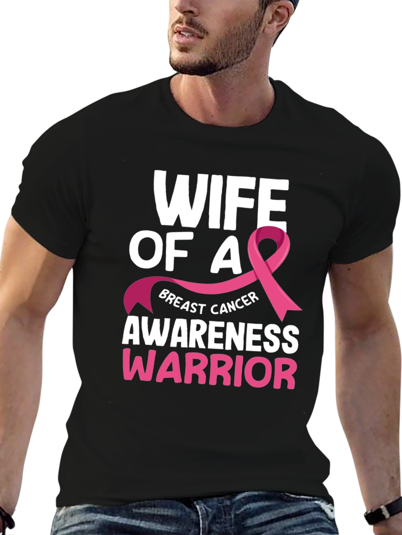 Wife of A Breast Cancer Awareness Warrior T-Shirt