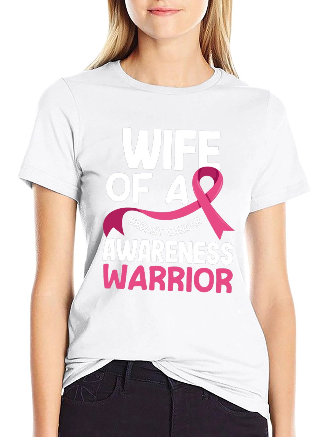 Wife of A Breast Cancer Awareness Warrior T-Shirt