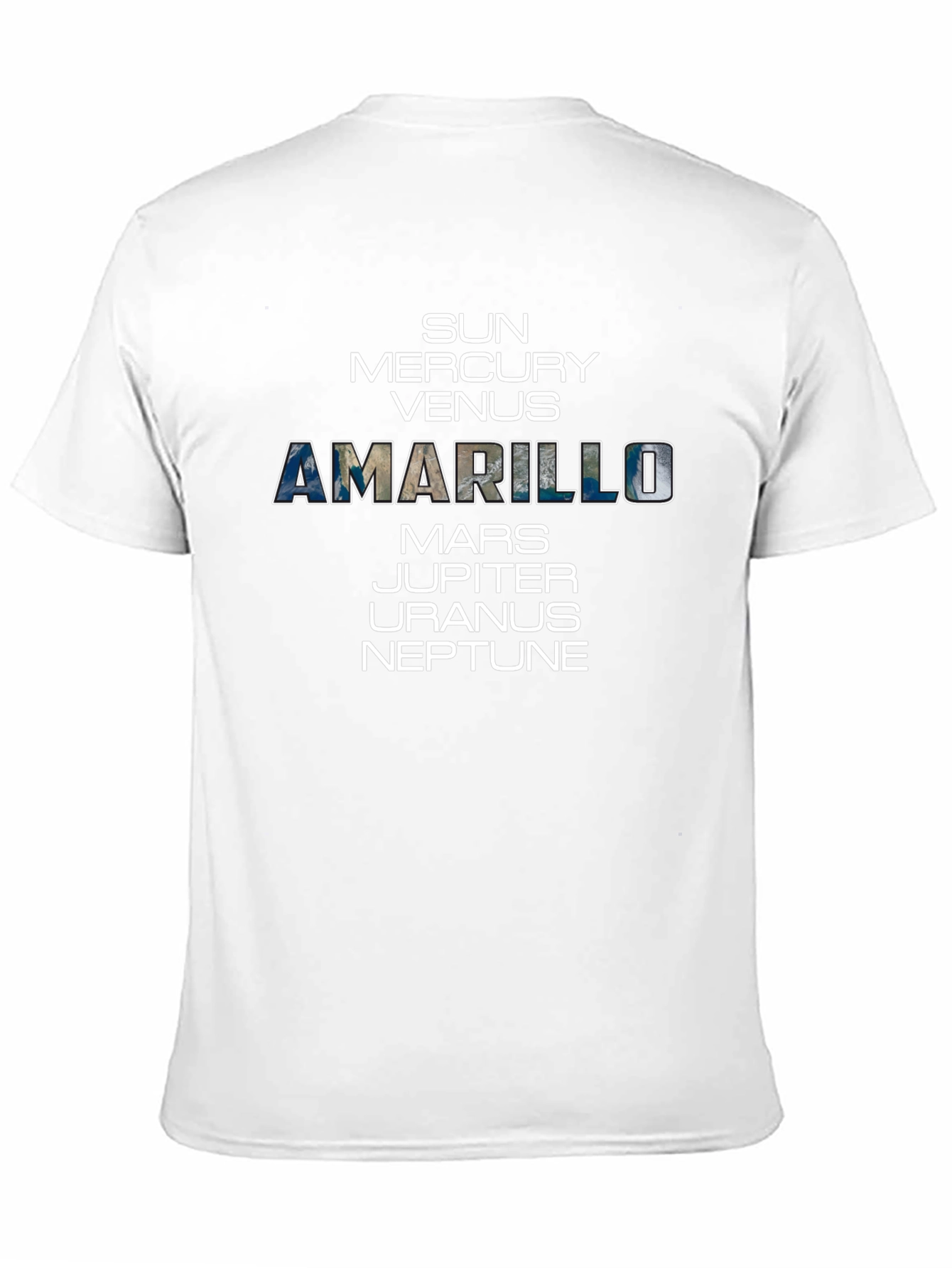 Planets T-Shirt - Amarillo Earth Graphic Tee