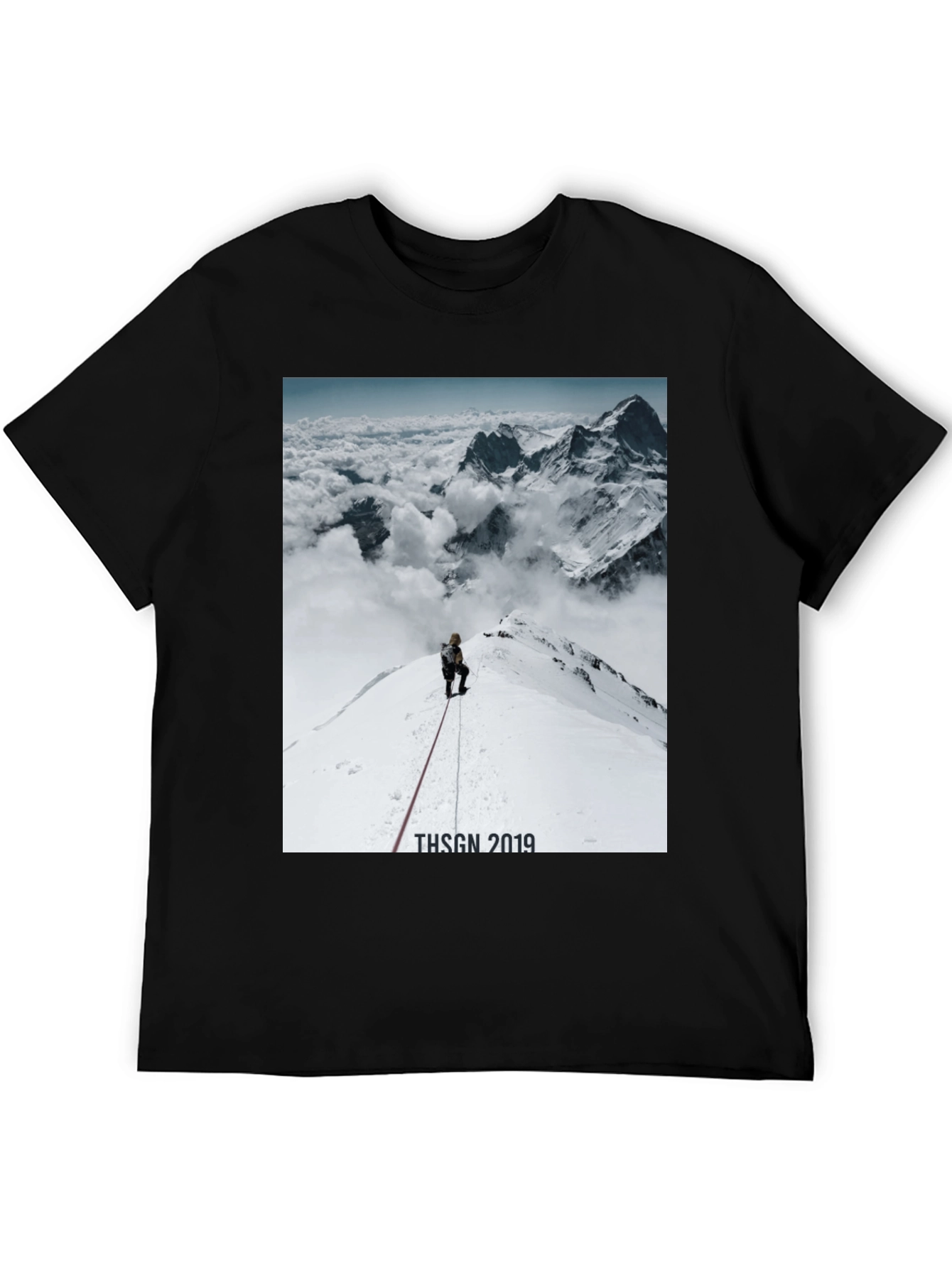 Mountain Climber Graphic T-Shirt - Black