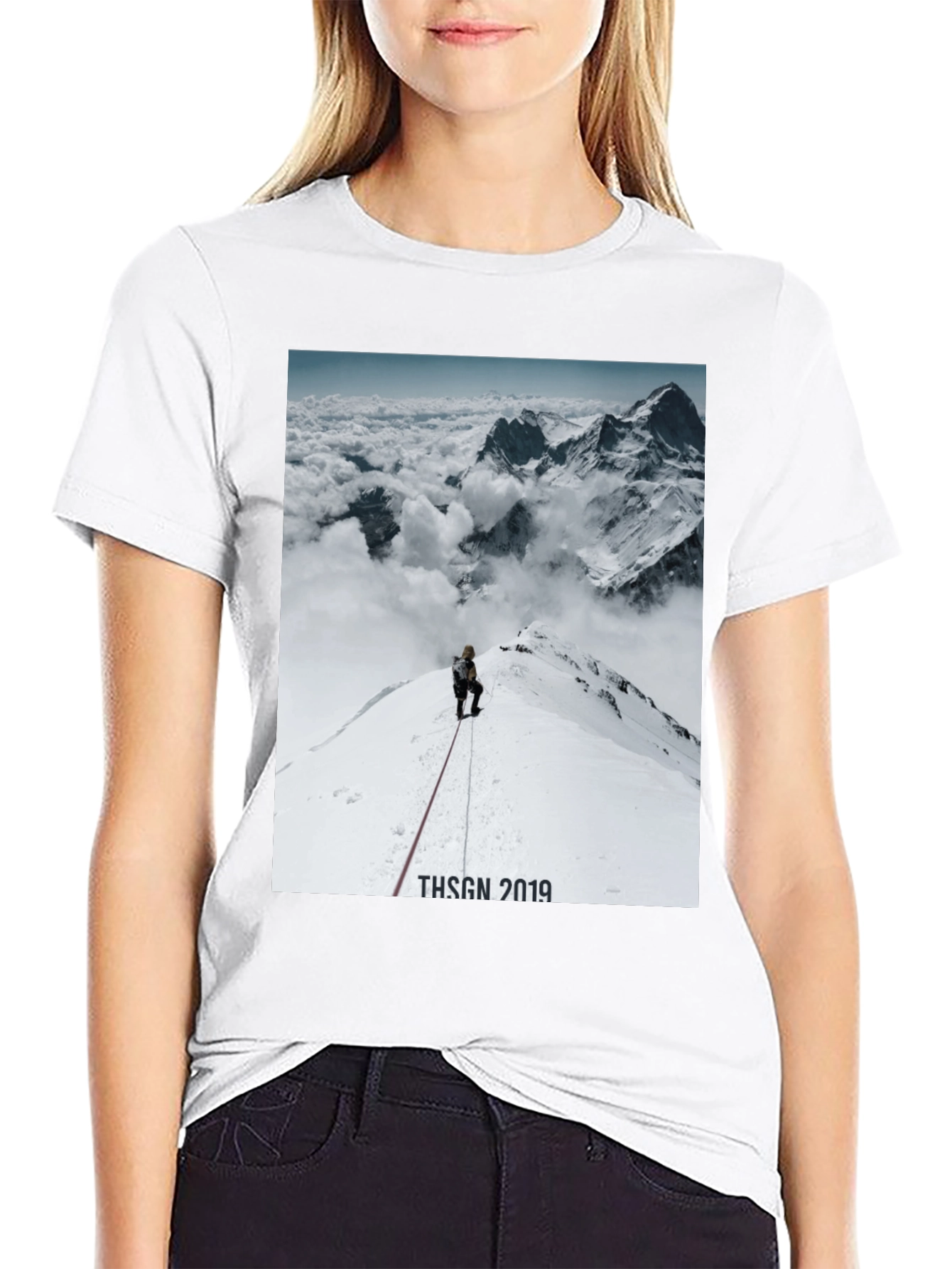 Mountain Climber Graphic T-Shirt - Black