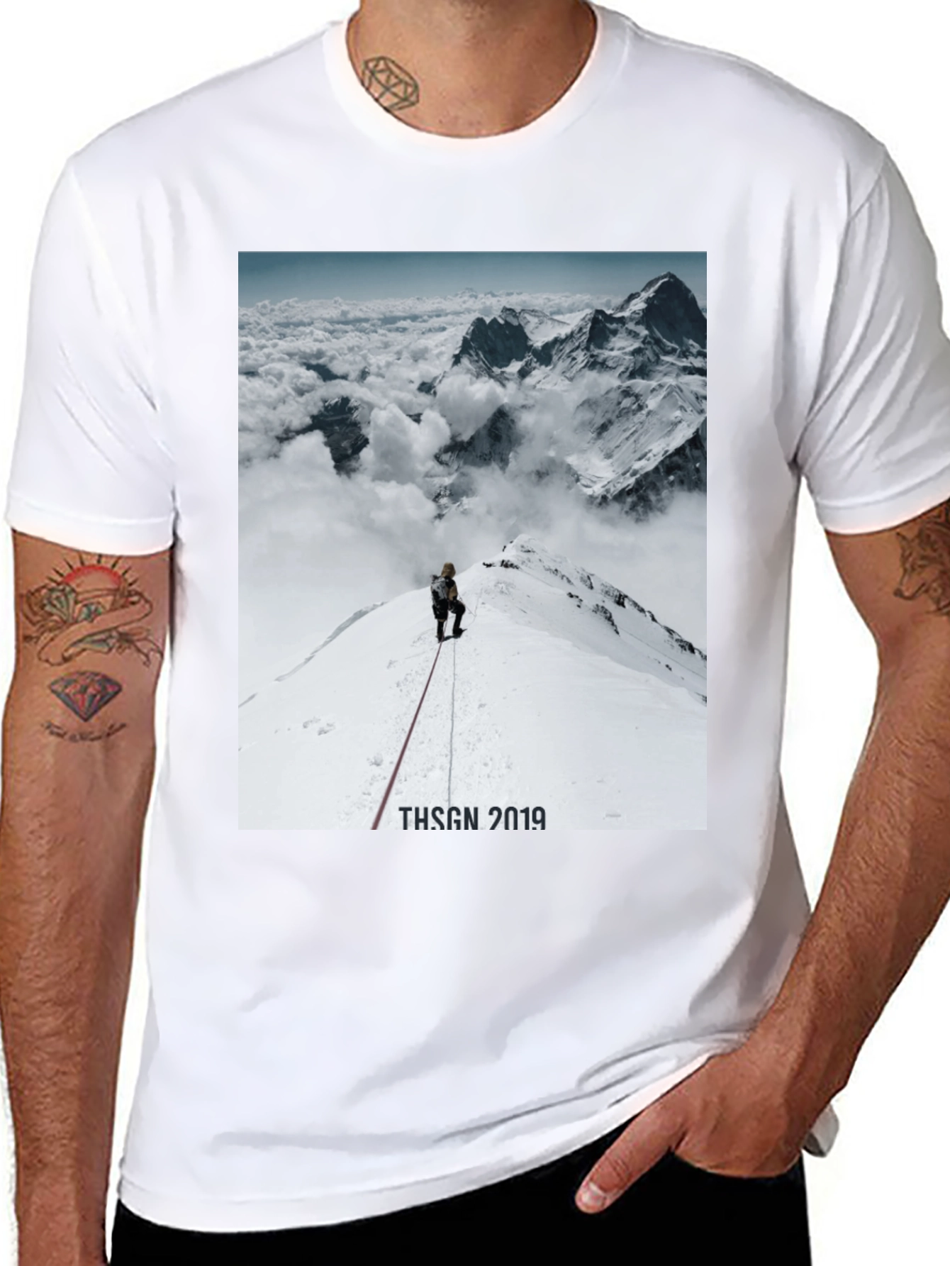 Mountain Climber Graphic T-Shirt - Black