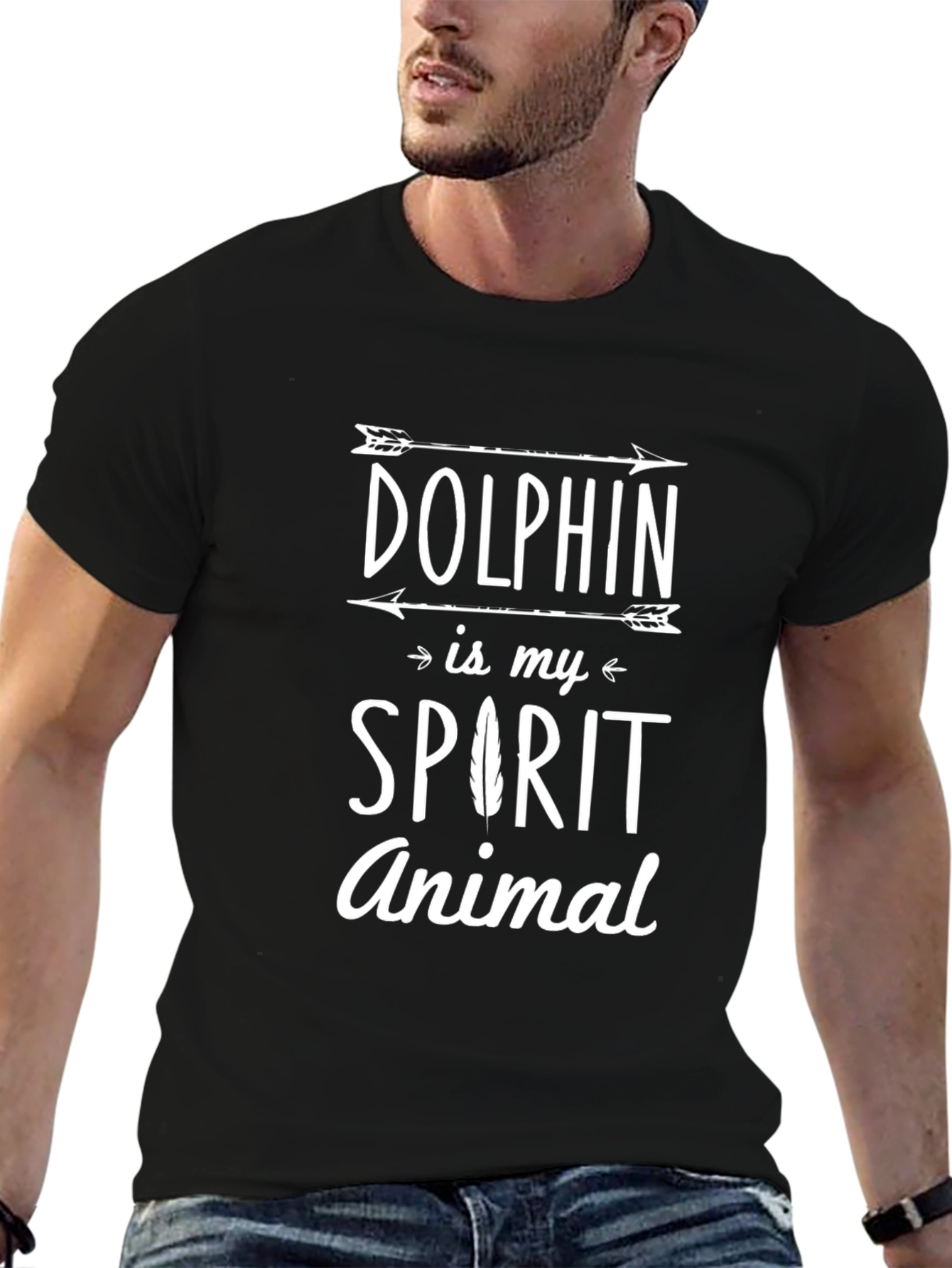 Dolphin Spirit Animal Graphic T-Shirt - Unisex