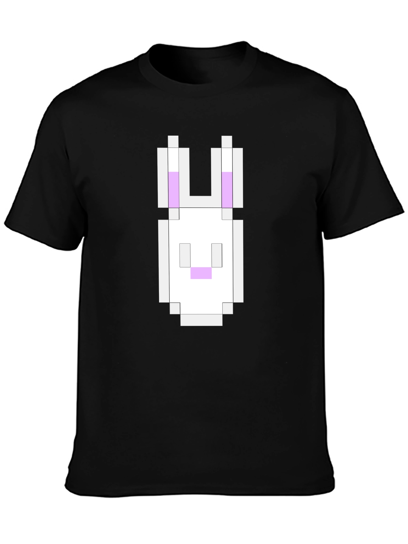 Pixel Bunny Black T-Shirt - Gaming Inspired