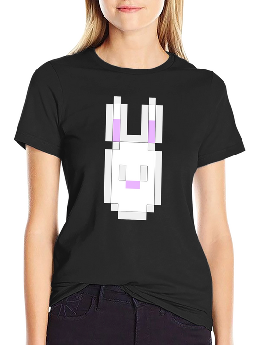 Pixel Bunny Black T-Shirt - Gaming Inspired