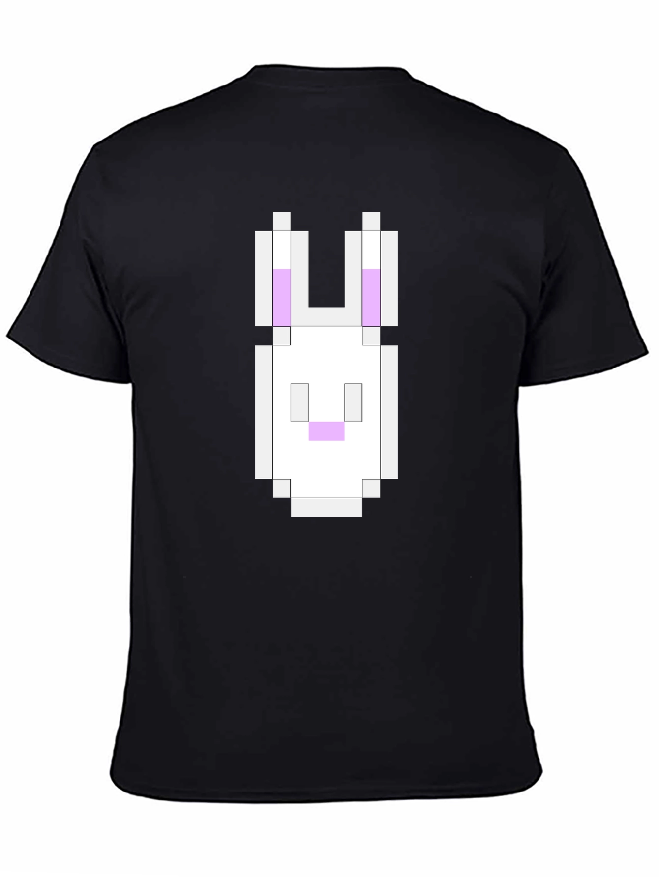 Pixel Bunny Black T-Shirt - Gaming Inspired