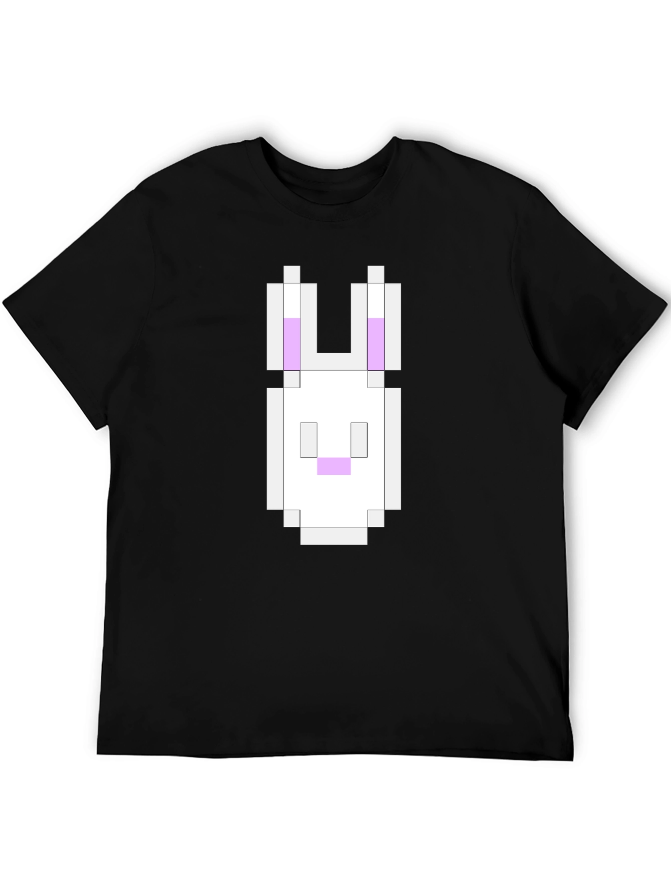 Pixel Bunny Black T-Shirt - Gaming Inspired