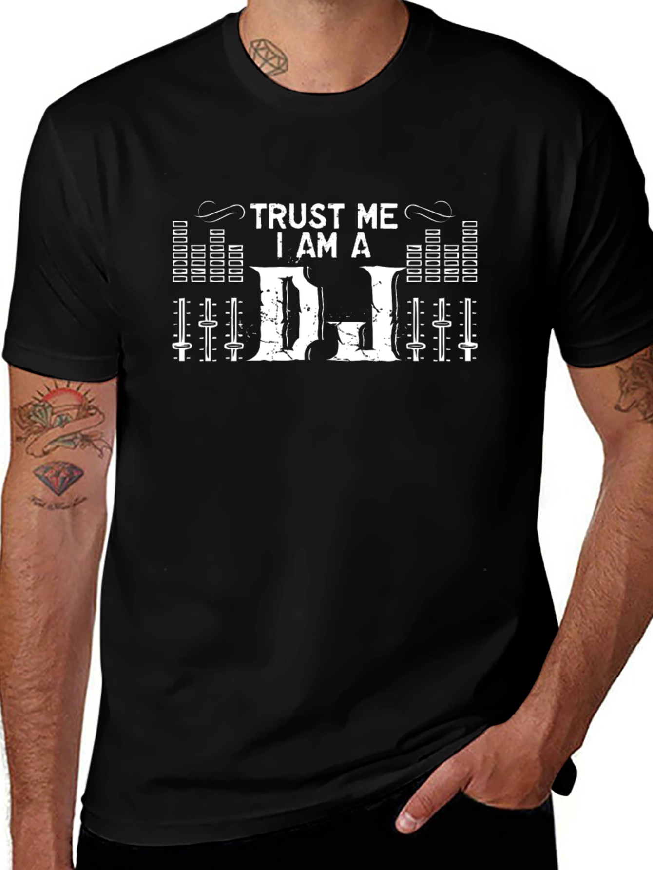 Trust Me Im A DJ Black T-Shirt