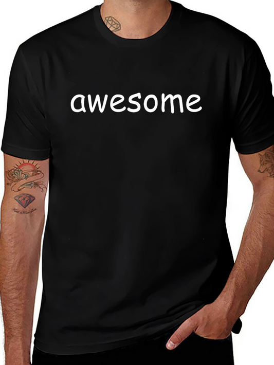 Awesome Statement Black T-Shirt
