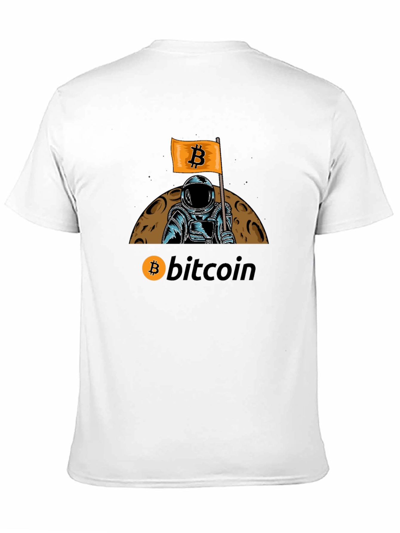 Bitcoin Astronaut T-Shirt - Crypto Moon Landing Tee