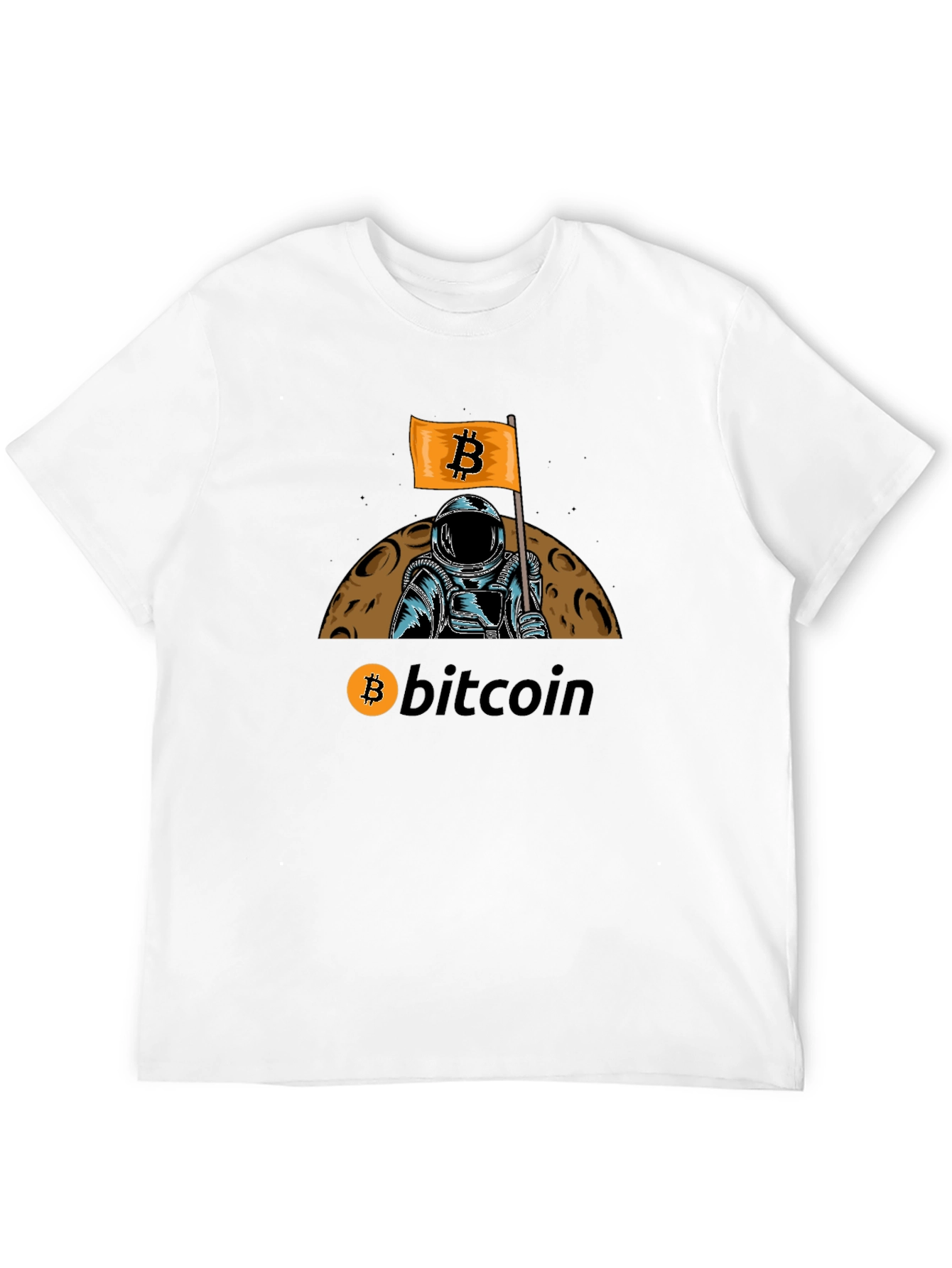 Bitcoin Astronaut T-Shirt - Crypto Moon Landing Tee