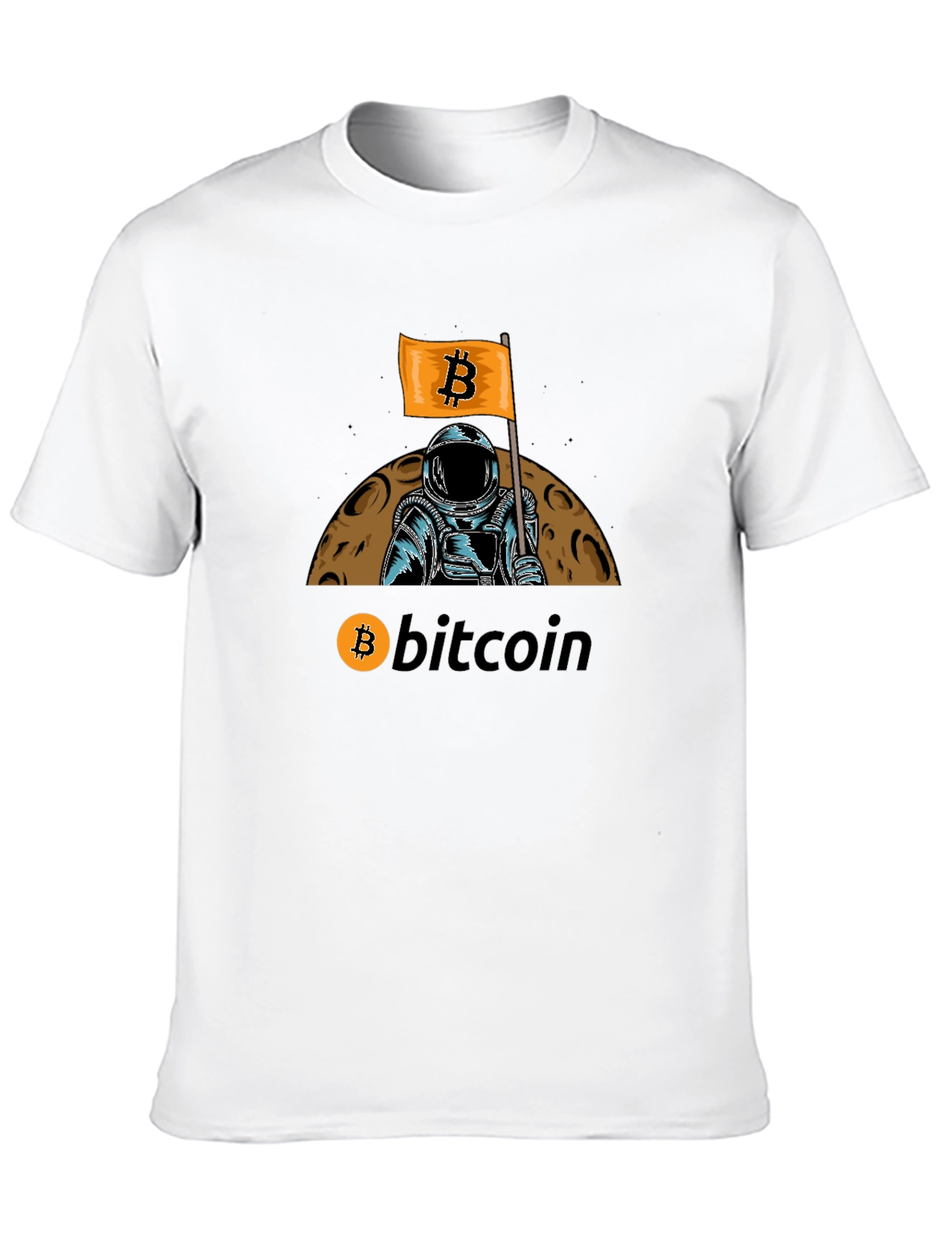Bitcoin Astronaut T-Shirt - Crypto Moon Landing Tee