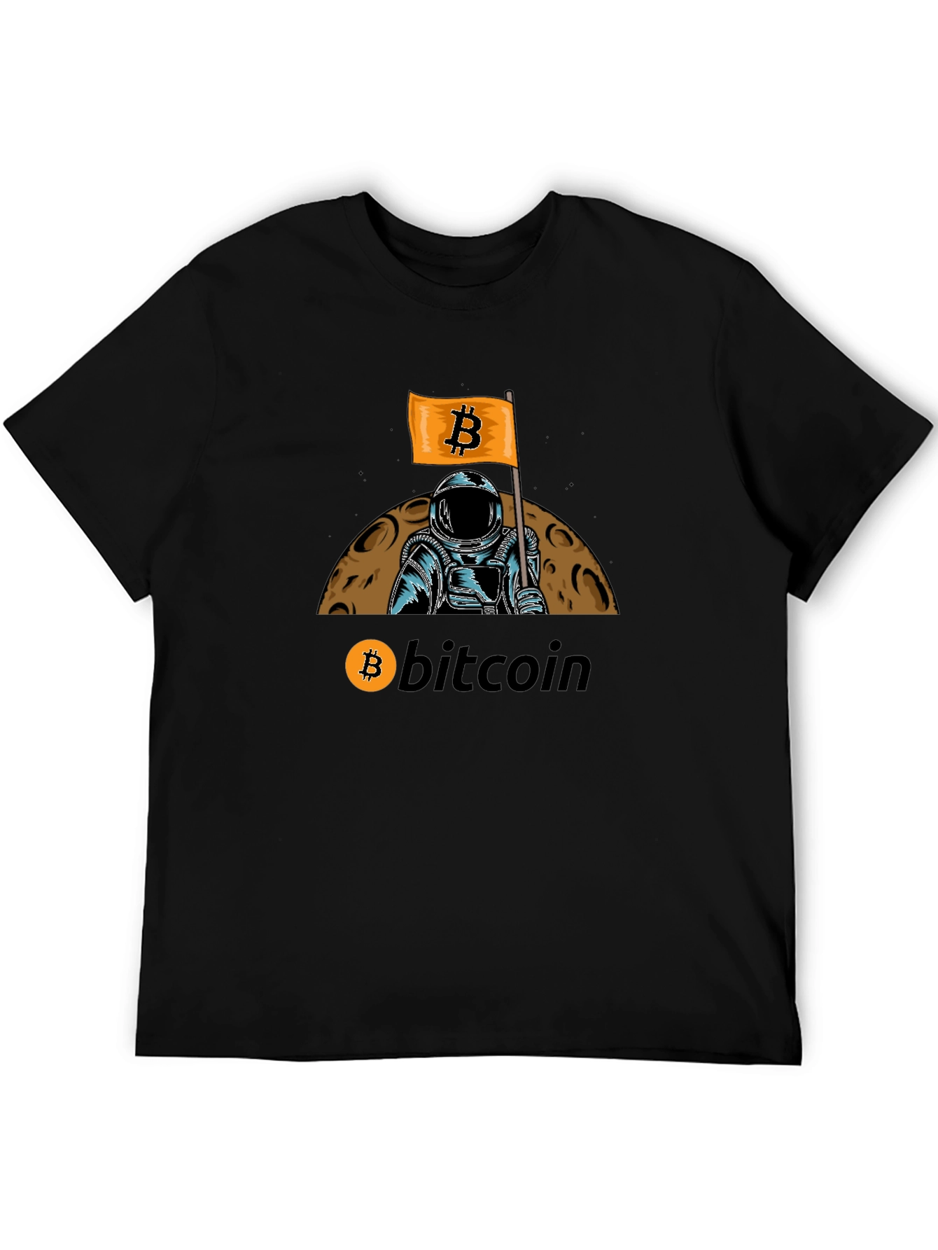 Bitcoin Astronaut T-Shirt - Crypto Moon Landing Tee