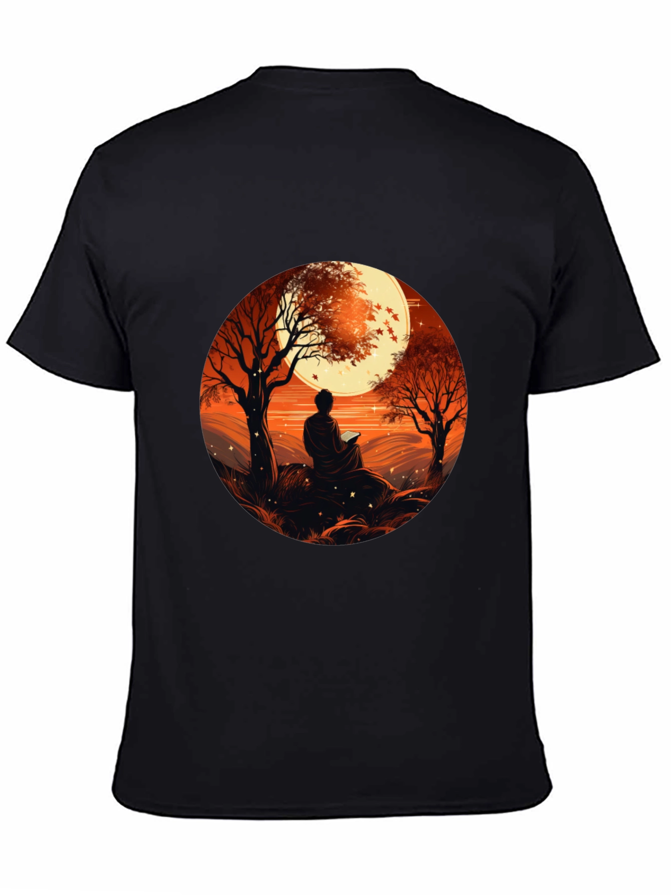 Meditative Moonscape Graphic Tee