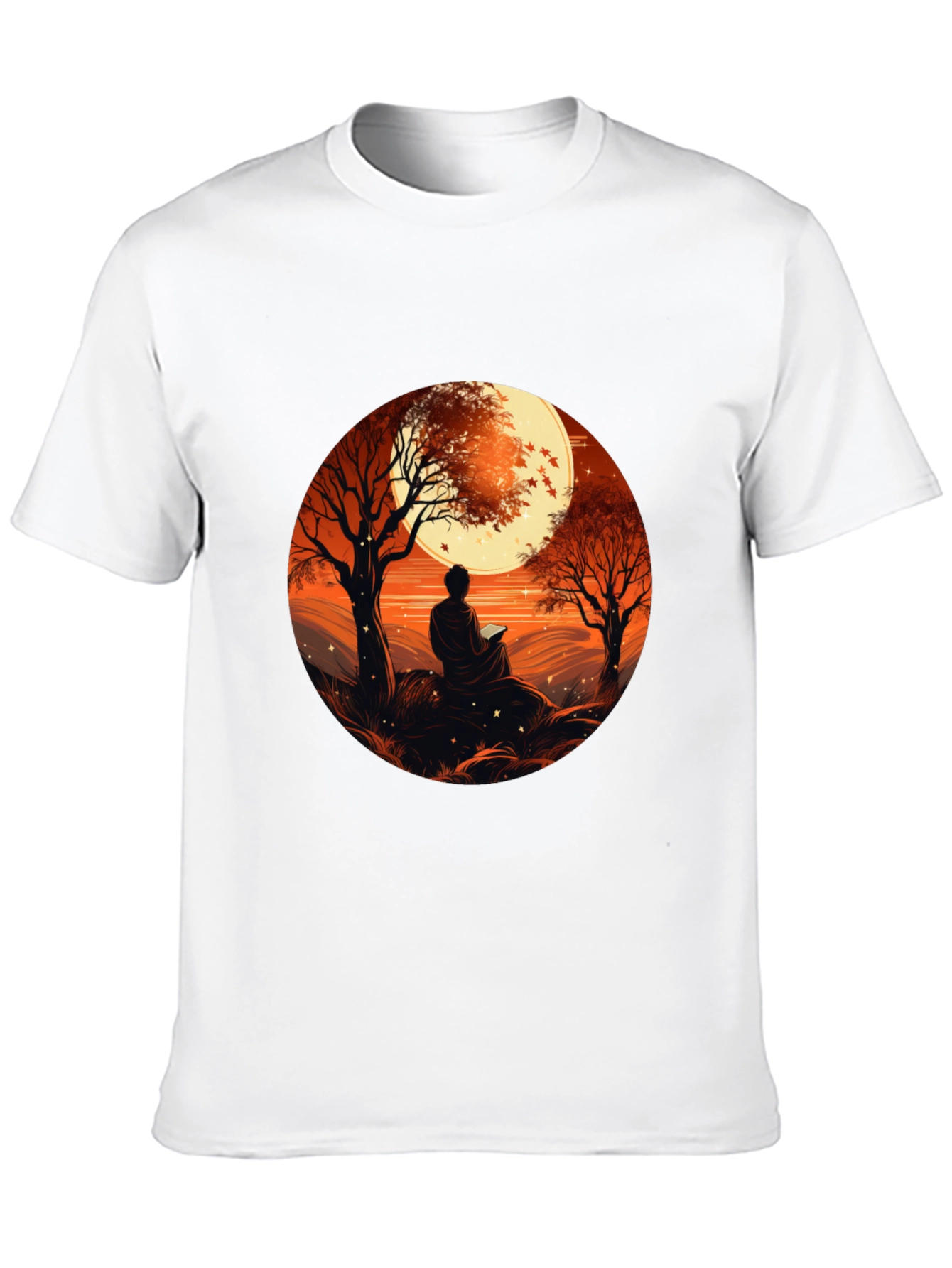 Meditative Moonscape Graphic Tee