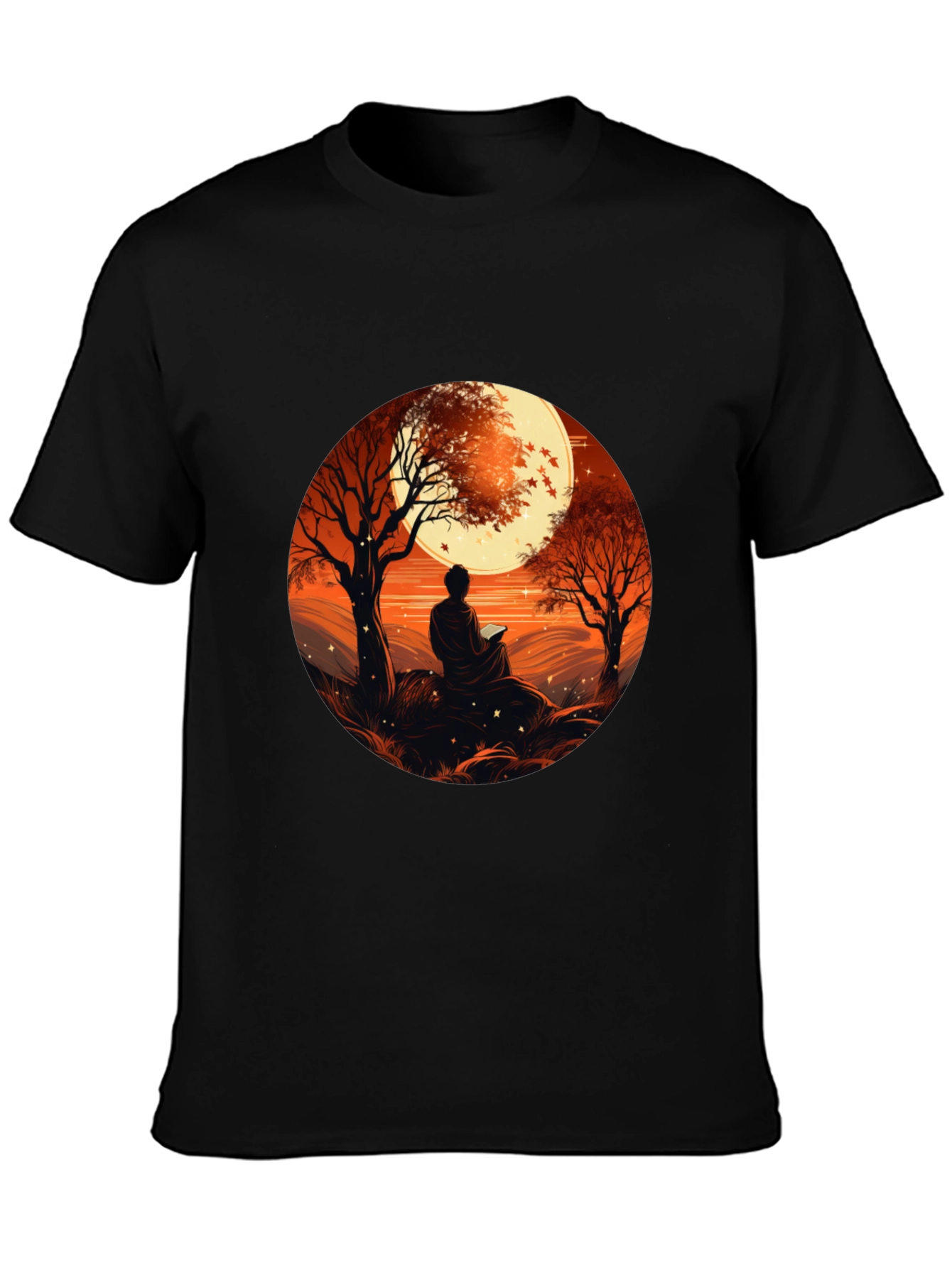Meditative Moonscape Graphic Tee