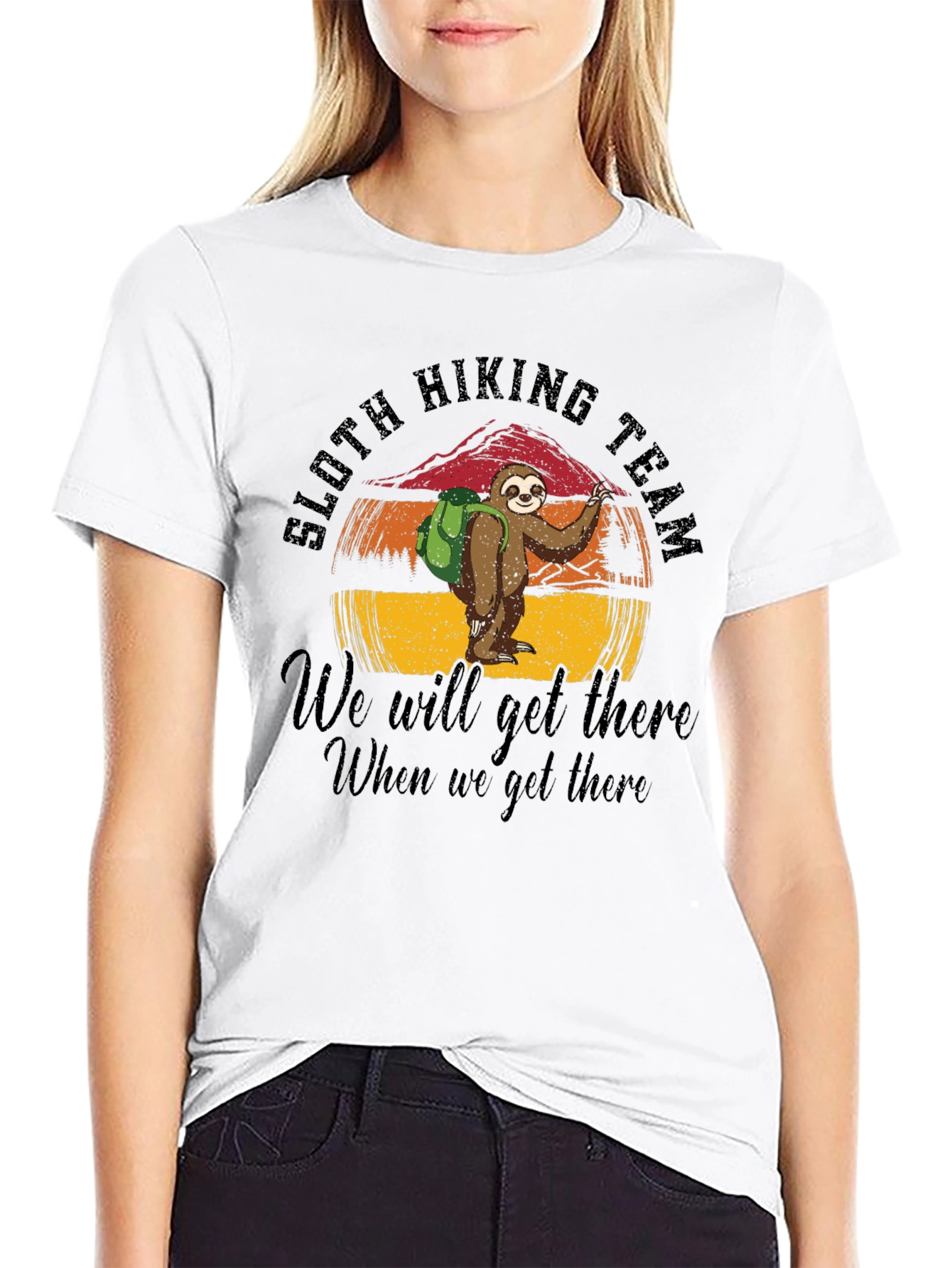 Sloth Hiking Team T-Shirt - We Will Get There