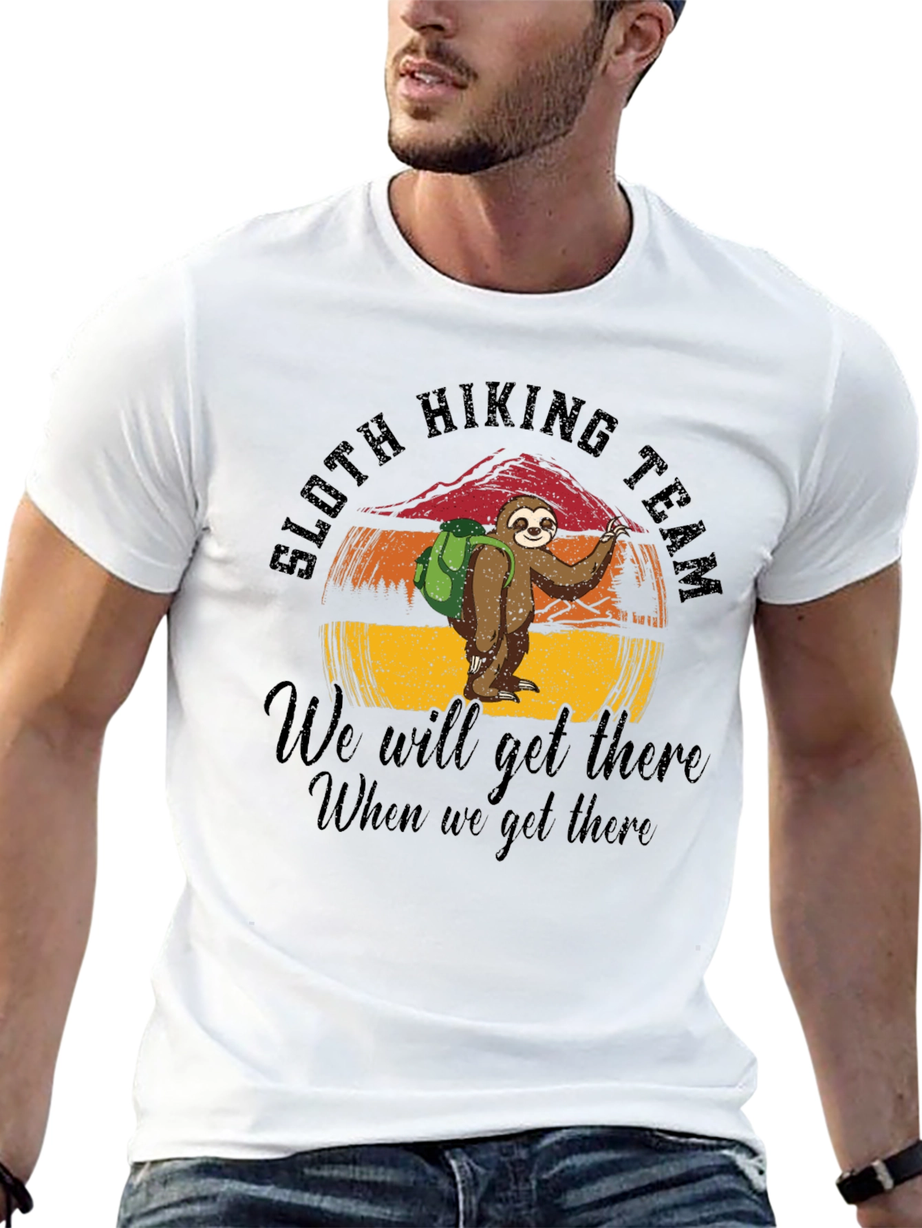 Sloth Hiking Team T-Shirt - We Will Get There