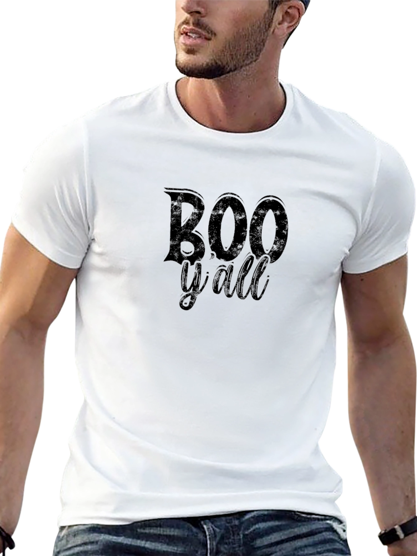 Boo Yall Halloween T-Shirt - Spooky Season Apparel