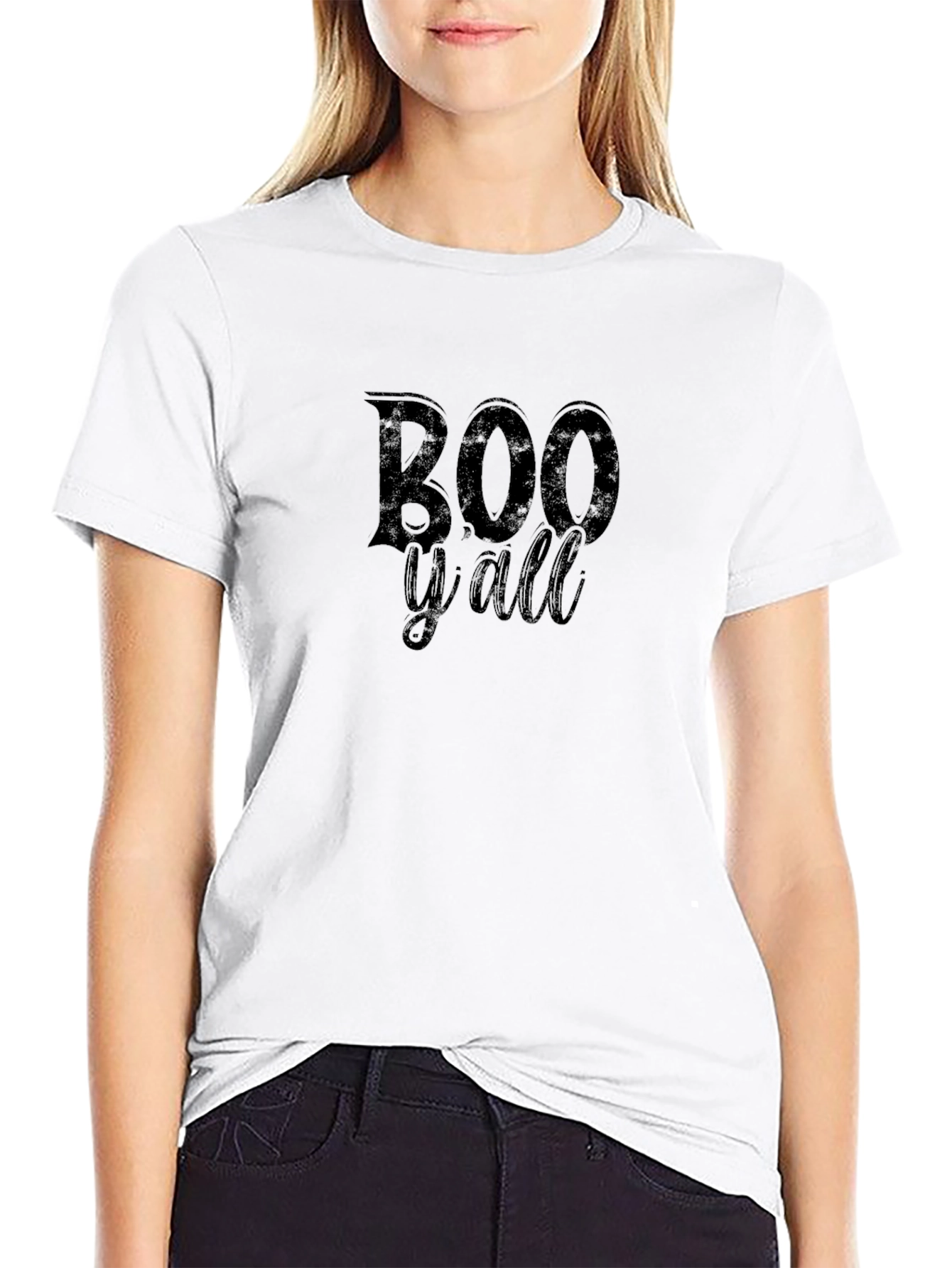 Boo Yall Halloween T-Shirt - Spooky Season Apparel
