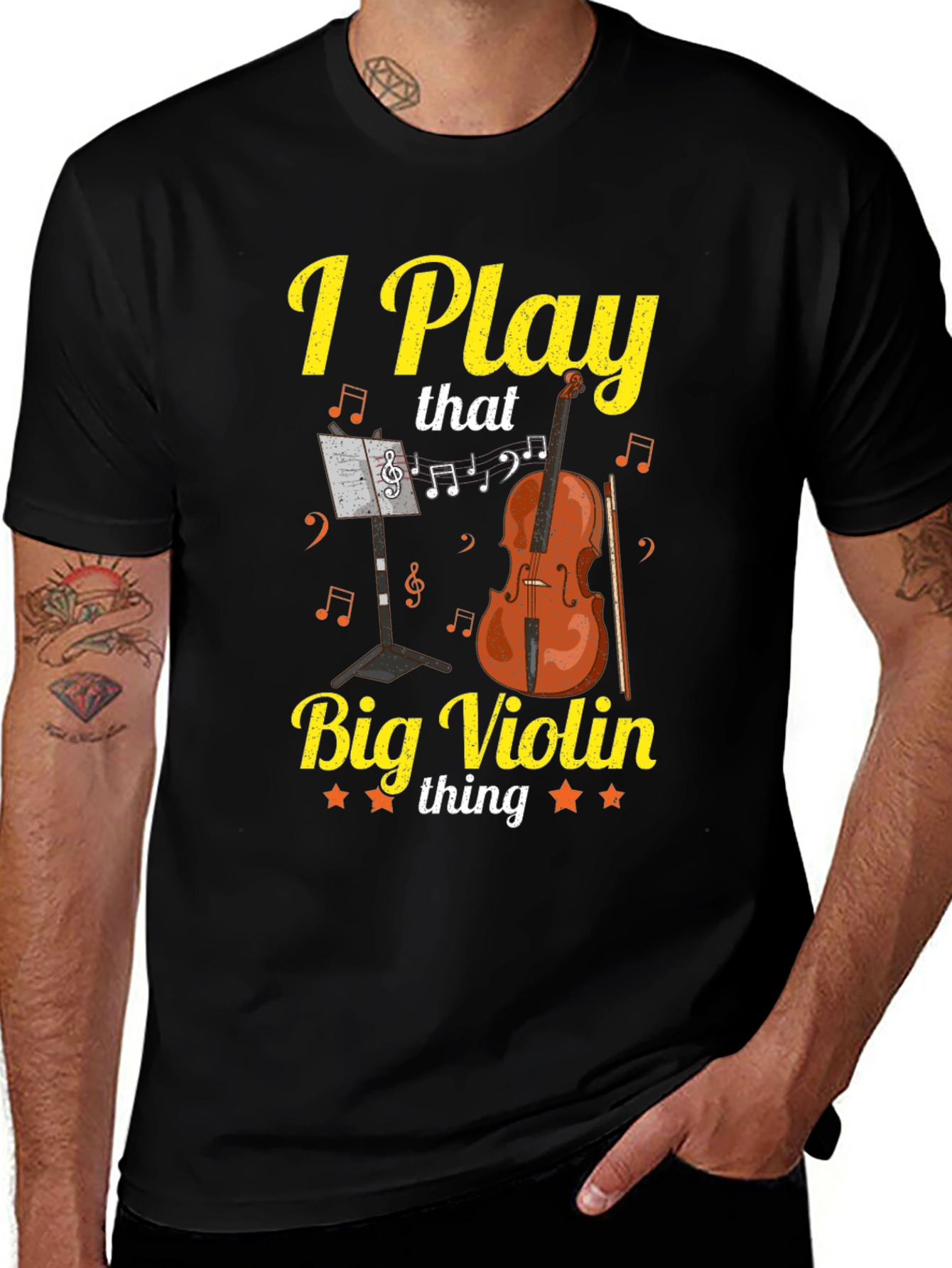 I Play That Big Violin Thing Graphic T-Shirt