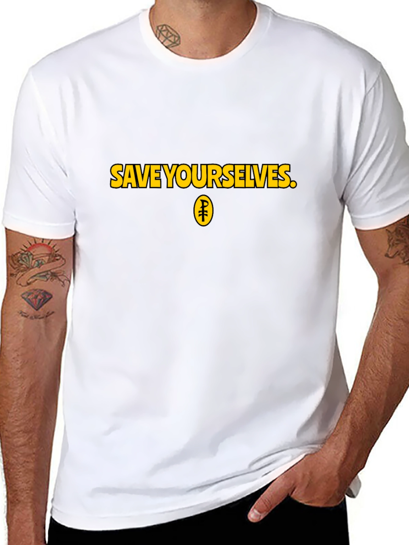 Save Yourselves Graphic Tee - Black