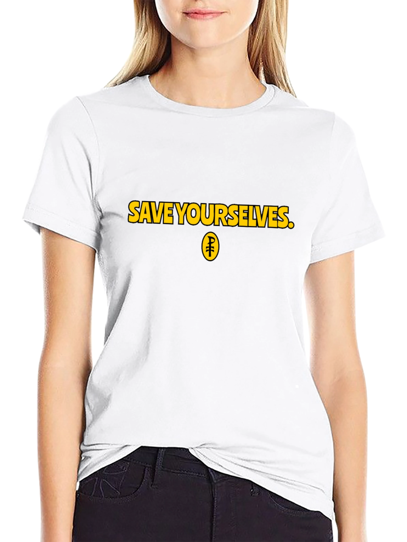 Save Yourselves Graphic Tee - Black