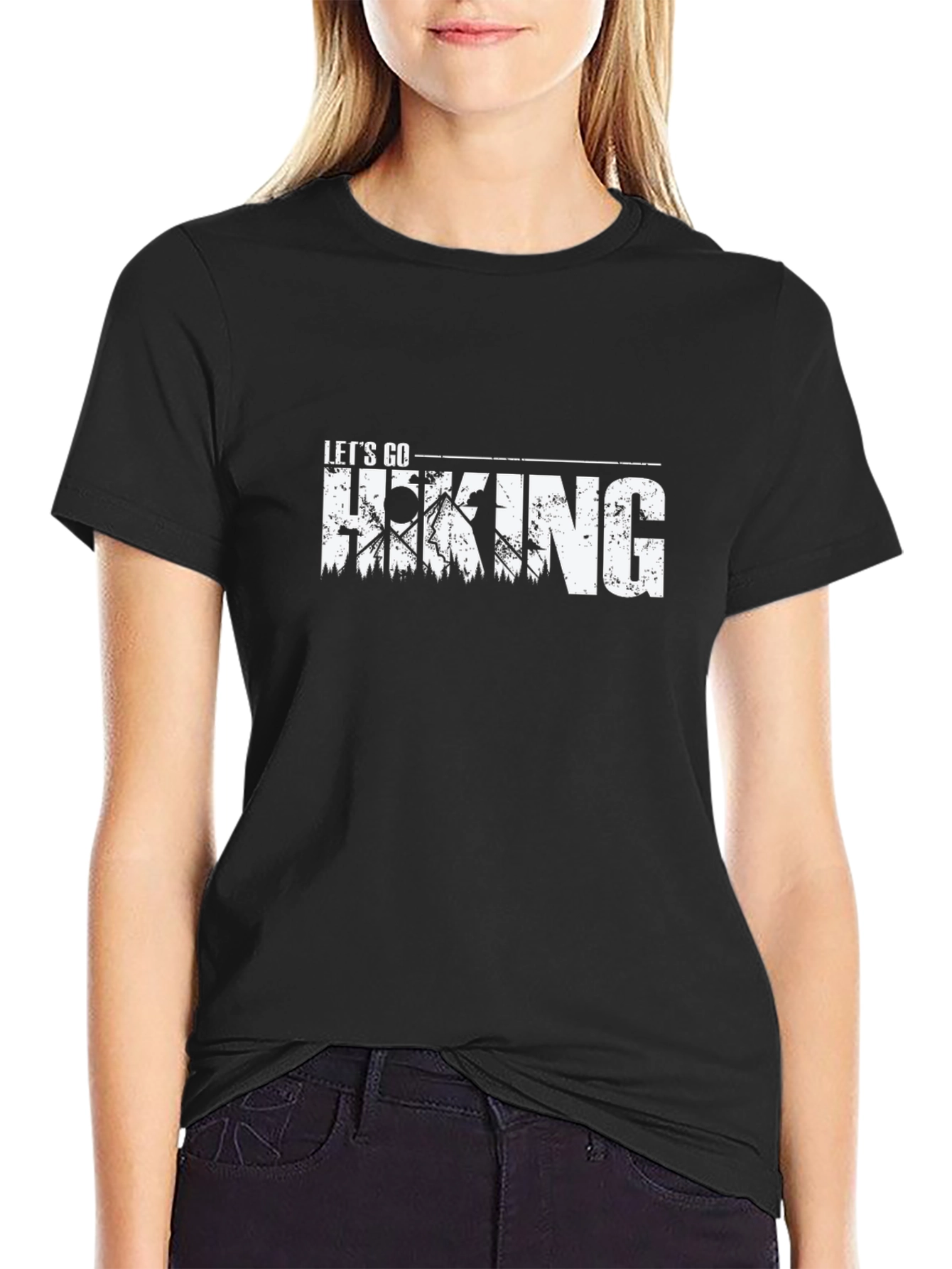 Lets Go Hiking T-Shirt - Adventure Awaits!
