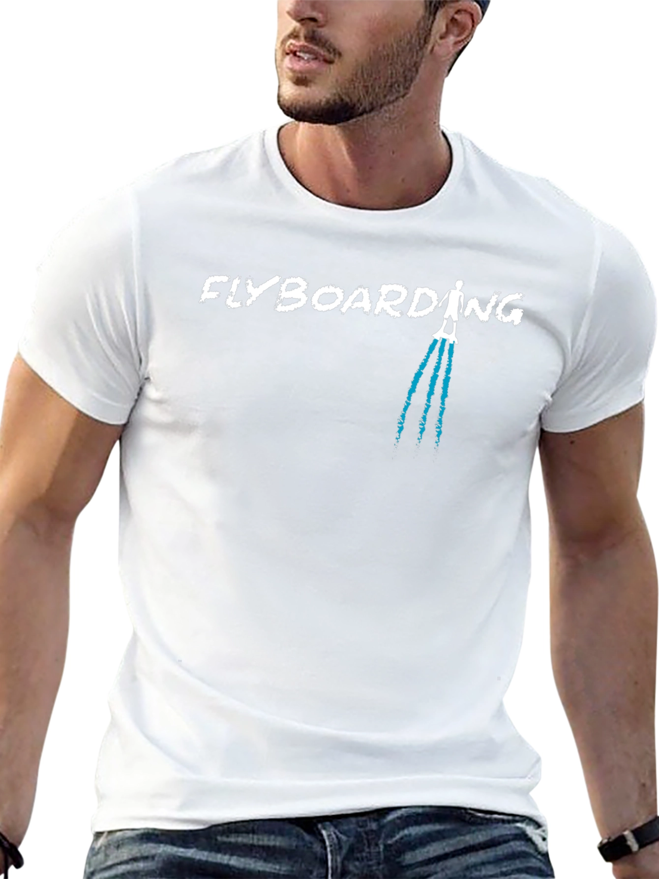 Flyboarding Graphic Tee - Black