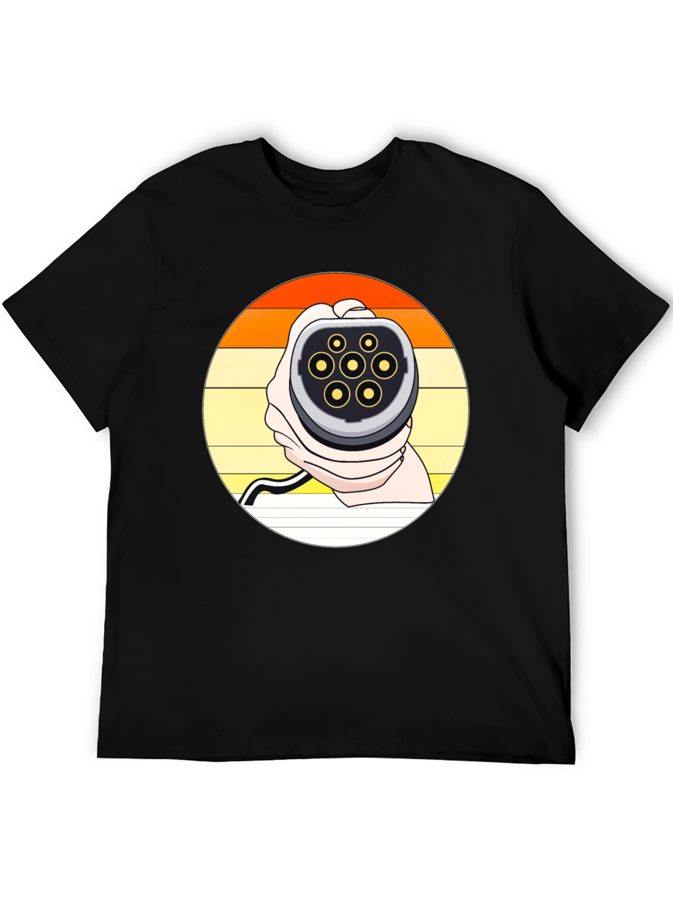 Retro EV Charger T-Shirt - Electric Vehicle Fan Apparel
