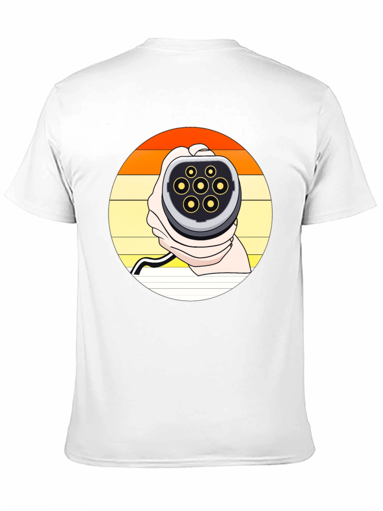 Retro EV Charger T-Shirt - Electric Vehicle Fan Apparel