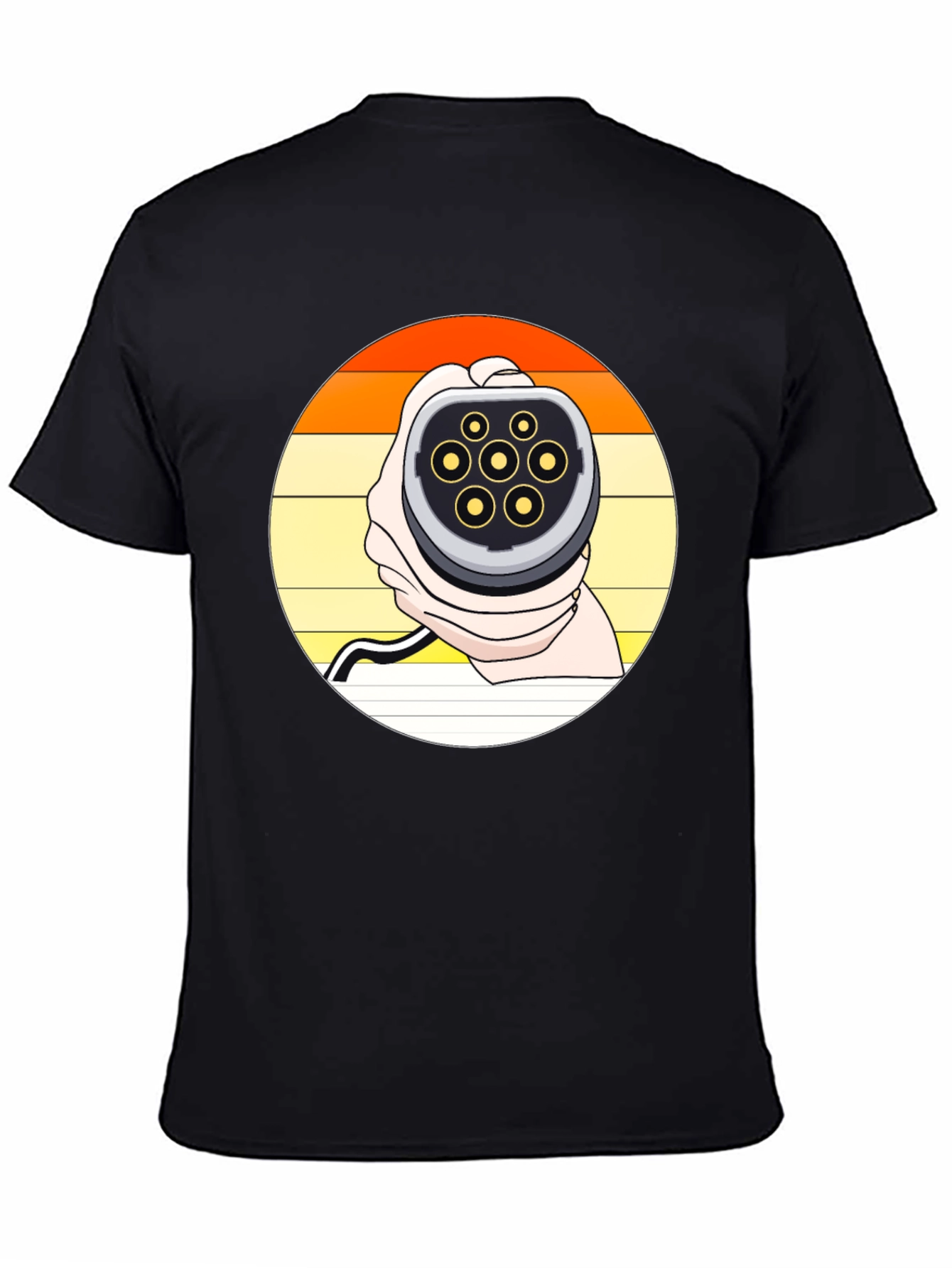 Retro EV Charger T-Shirt - Electric Vehicle Fan Apparel