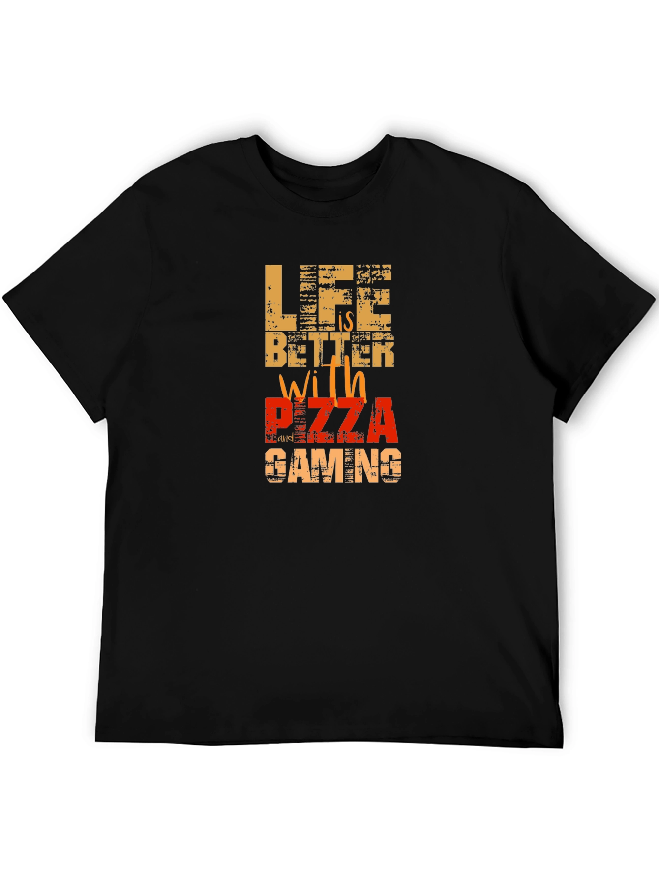Life is Better with Pizza Gaming Graphic Tee