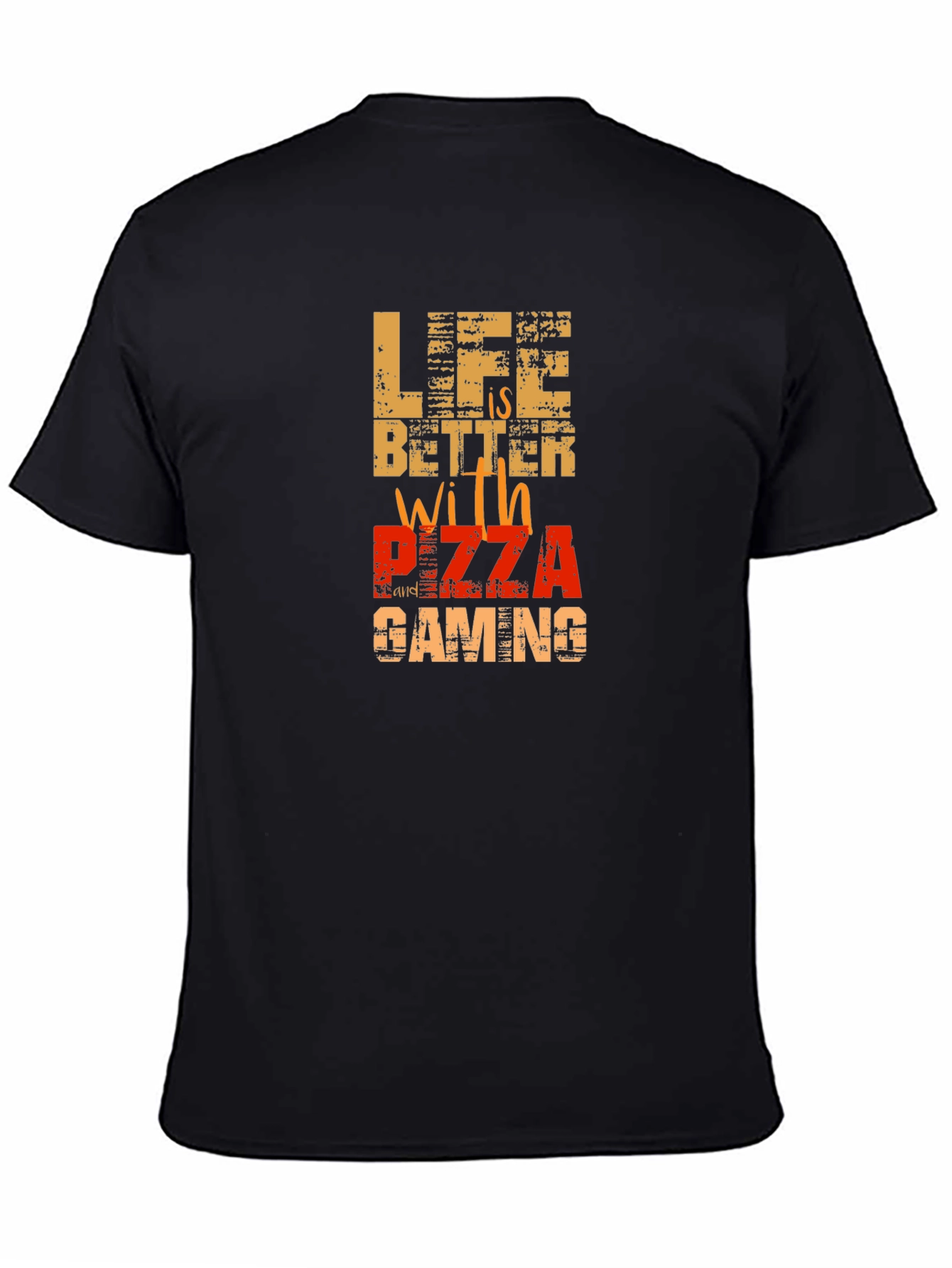 Life is Better with Pizza Gaming Graphic Tee