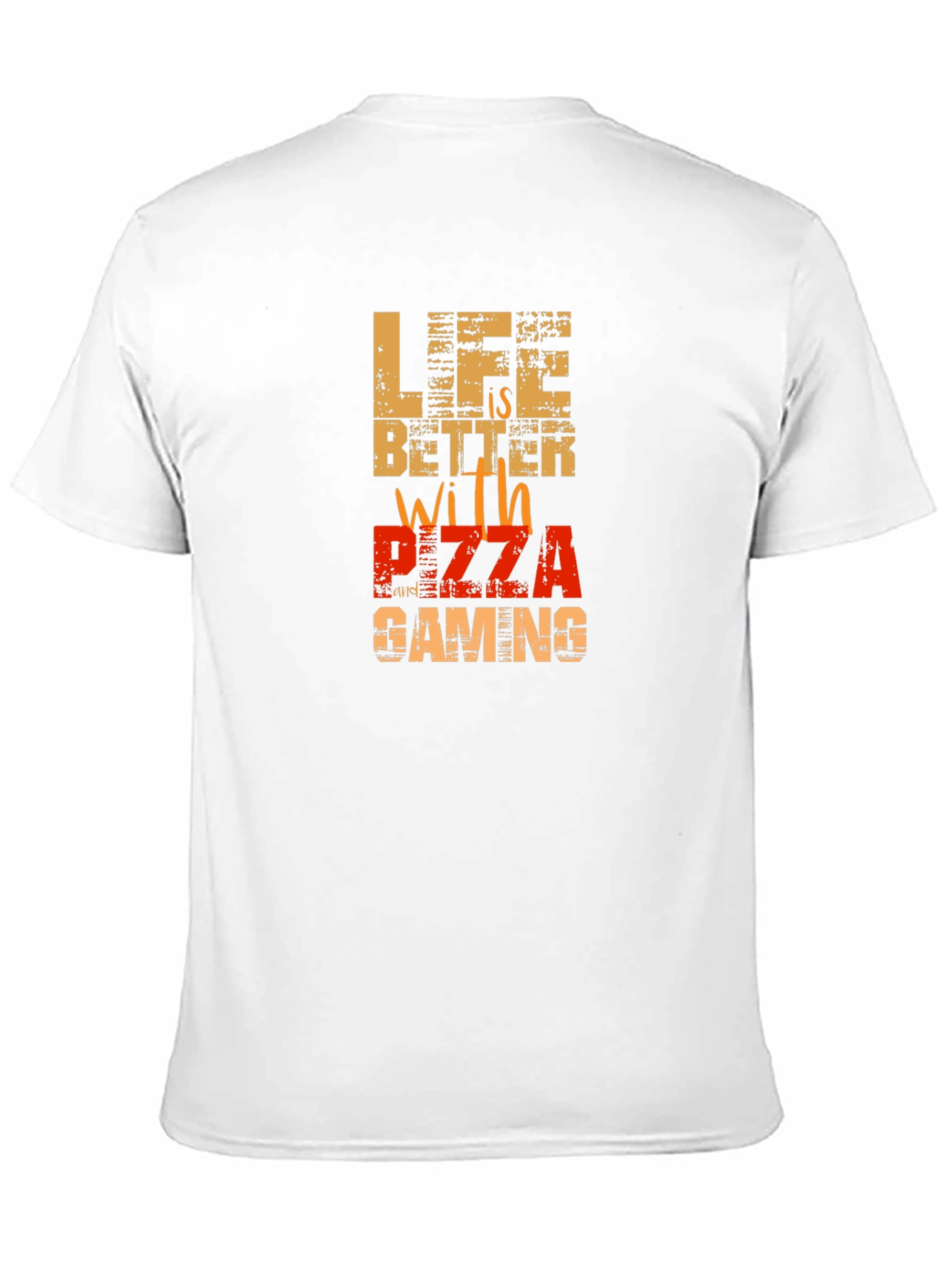 Life is Better with Pizza Gaming Graphic Tee