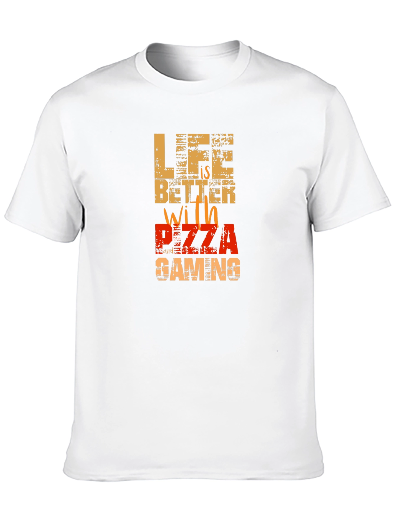 Life is Better with Pizza Gaming Graphic Tee