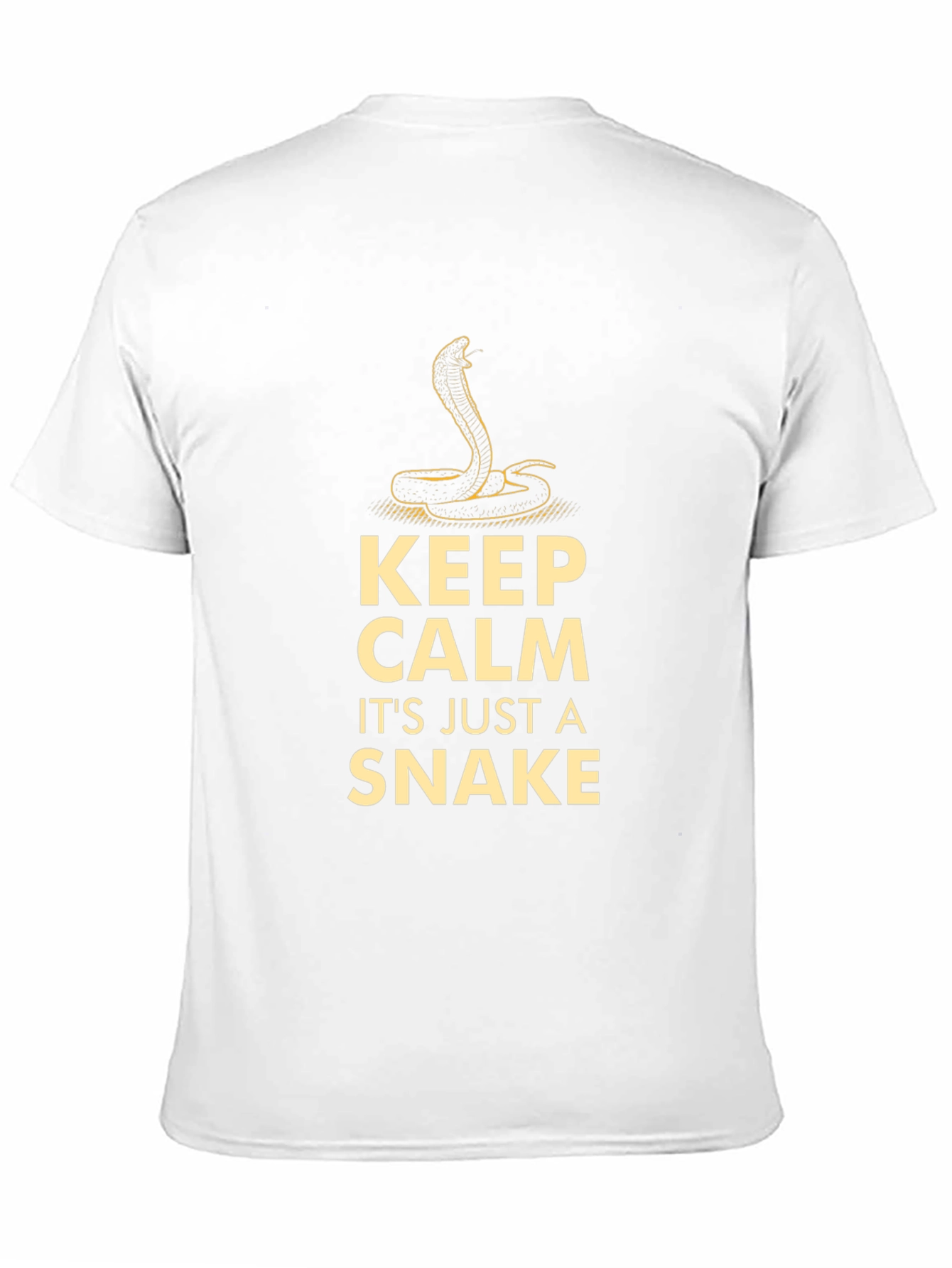 Keep Calm Snake T-Shirt - Mens Funny Cobra Tee