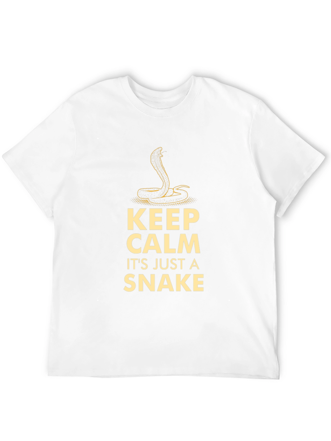 Keep Calm Snake T-Shirt - Mens Funny Cobra Tee