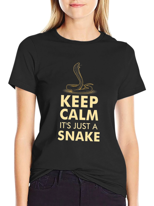 Keep Calm Snake T-Shirt - Mens Funny Cobra Tee