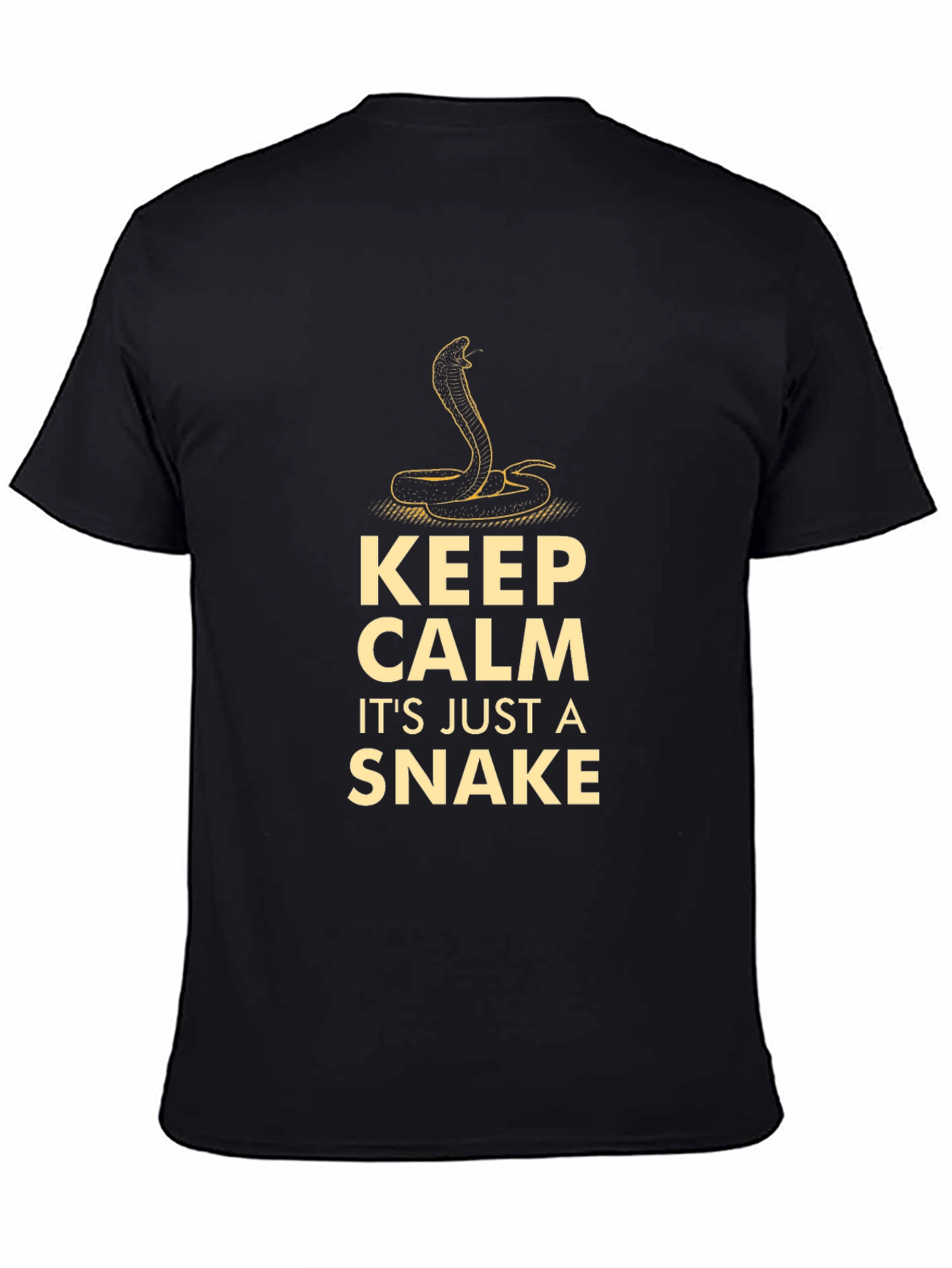 Keep Calm Snake T-Shirt - Mens Funny Cobra Tee