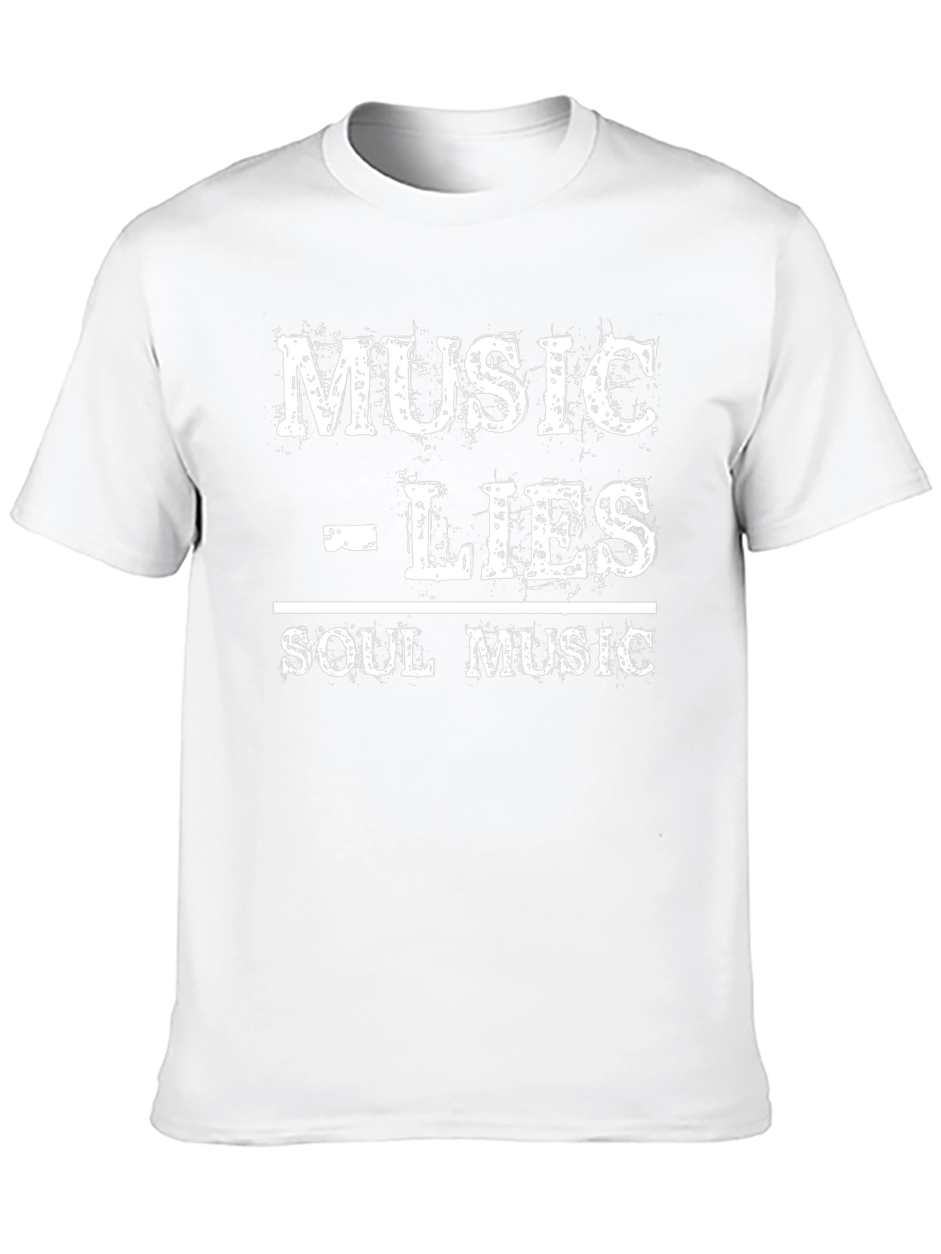 Music Lies Soul Music Black Graphic T-Shirt