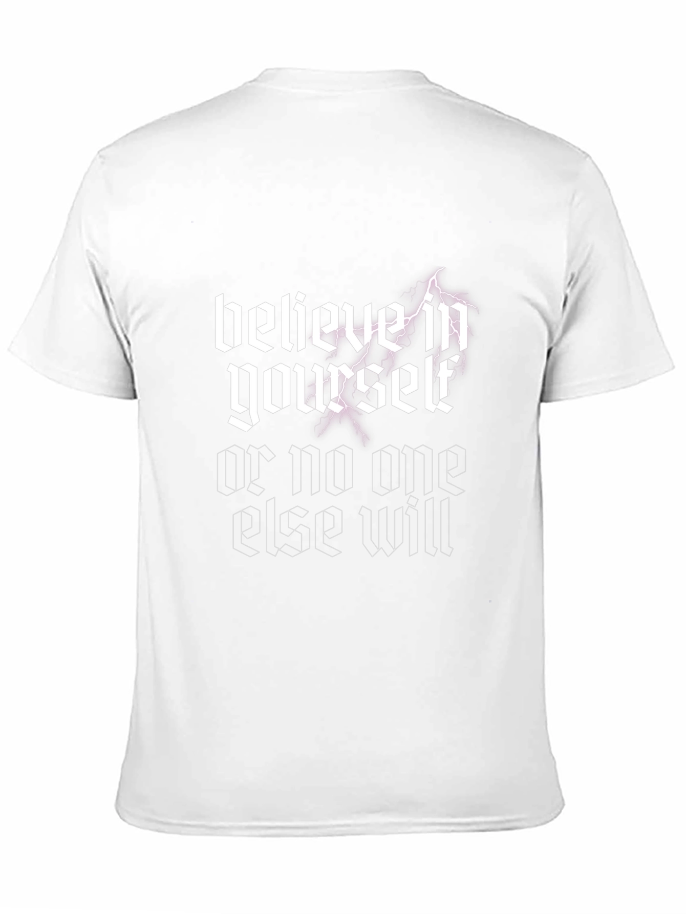 Believe In Yourself Graphic Tee - Black Cotton