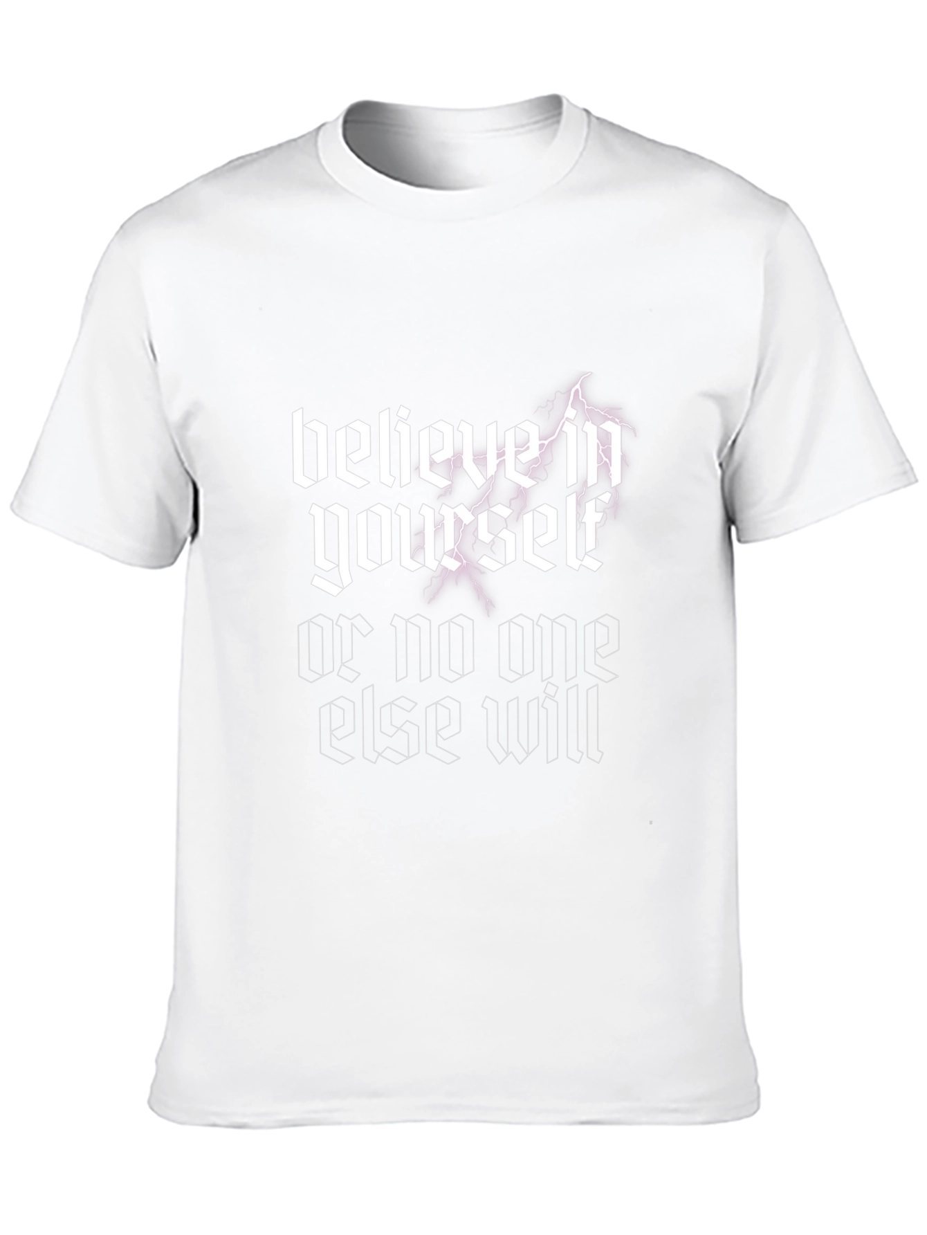 Believe In Yourself Graphic Tee - Black Cotton
