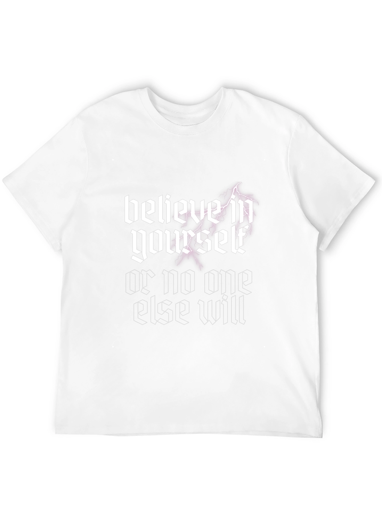 Believe In Yourself Graphic Tee - Black Cotton