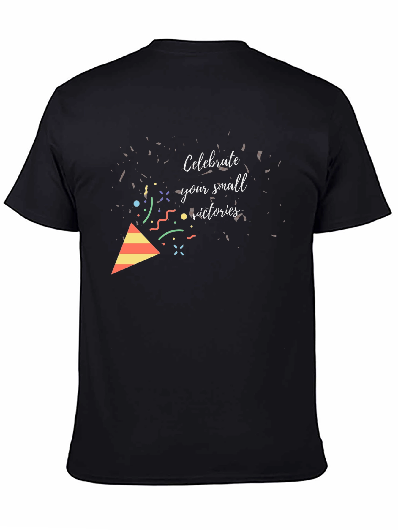 Celebrate Small Wins Black Graphic Tee