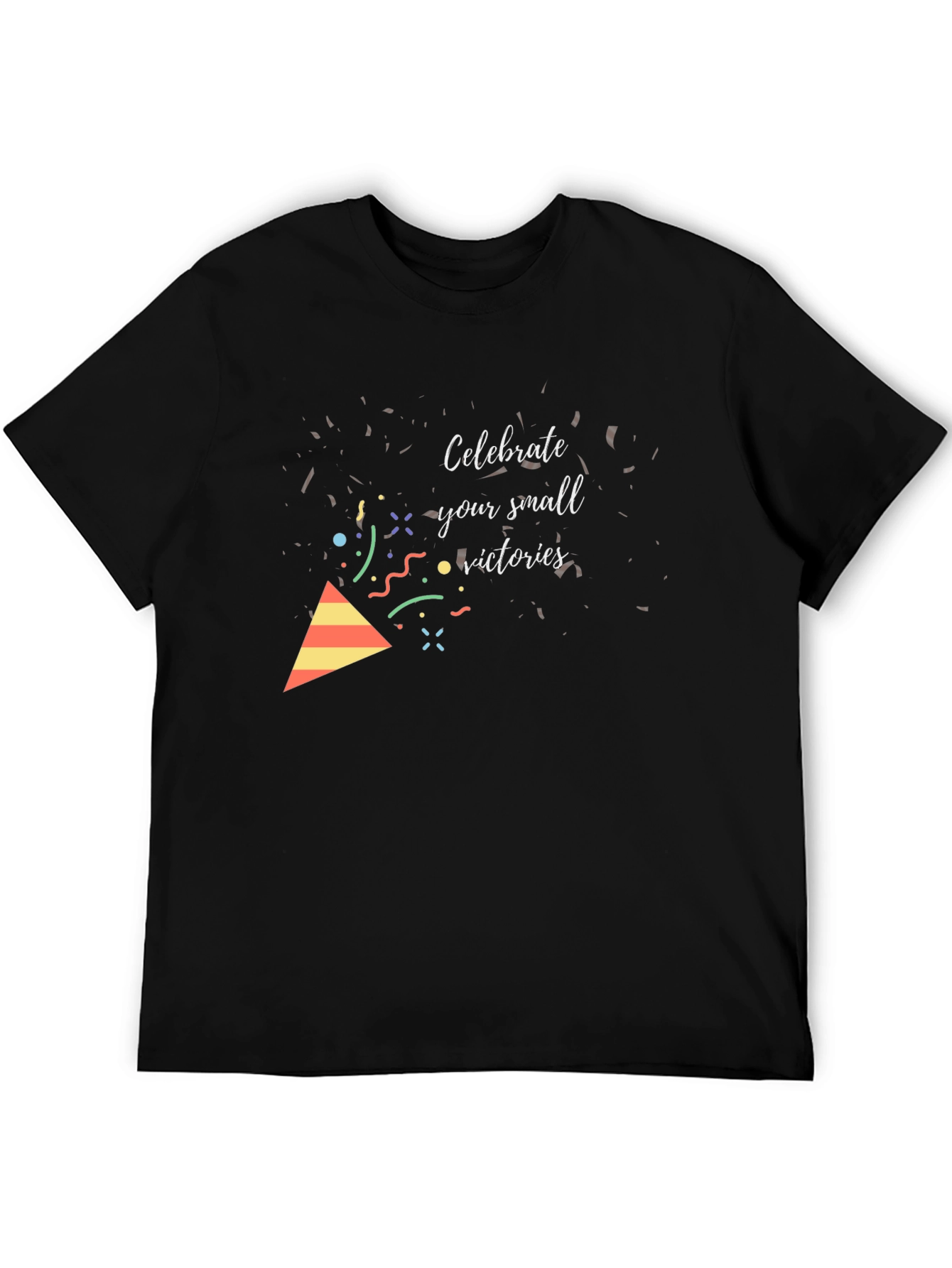Celebrate Small Wins Black Graphic Tee