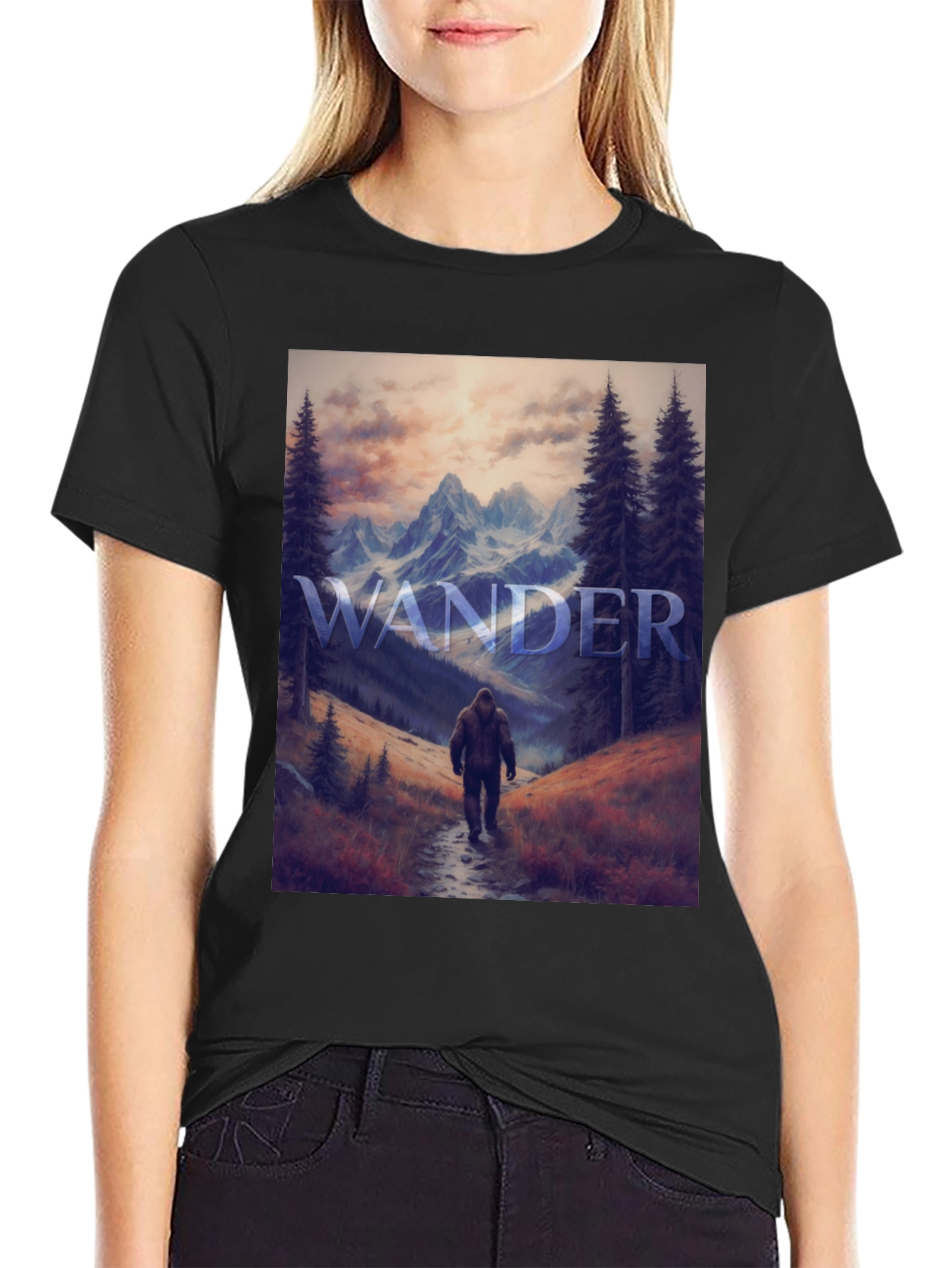 Wander Bigfoot T-Shirt - Mountain Adventure Tee